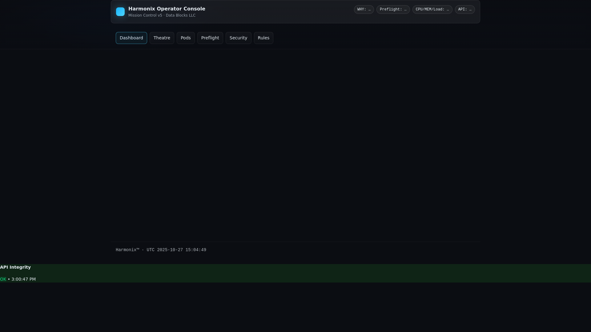 website screenshot of https://operator-console.pages.dev/