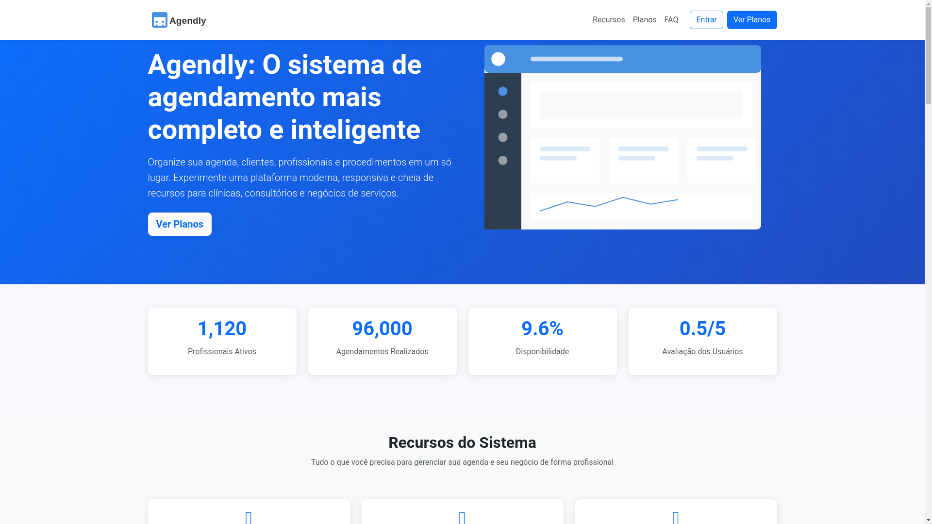 website screenshot of https://agendlly.com/