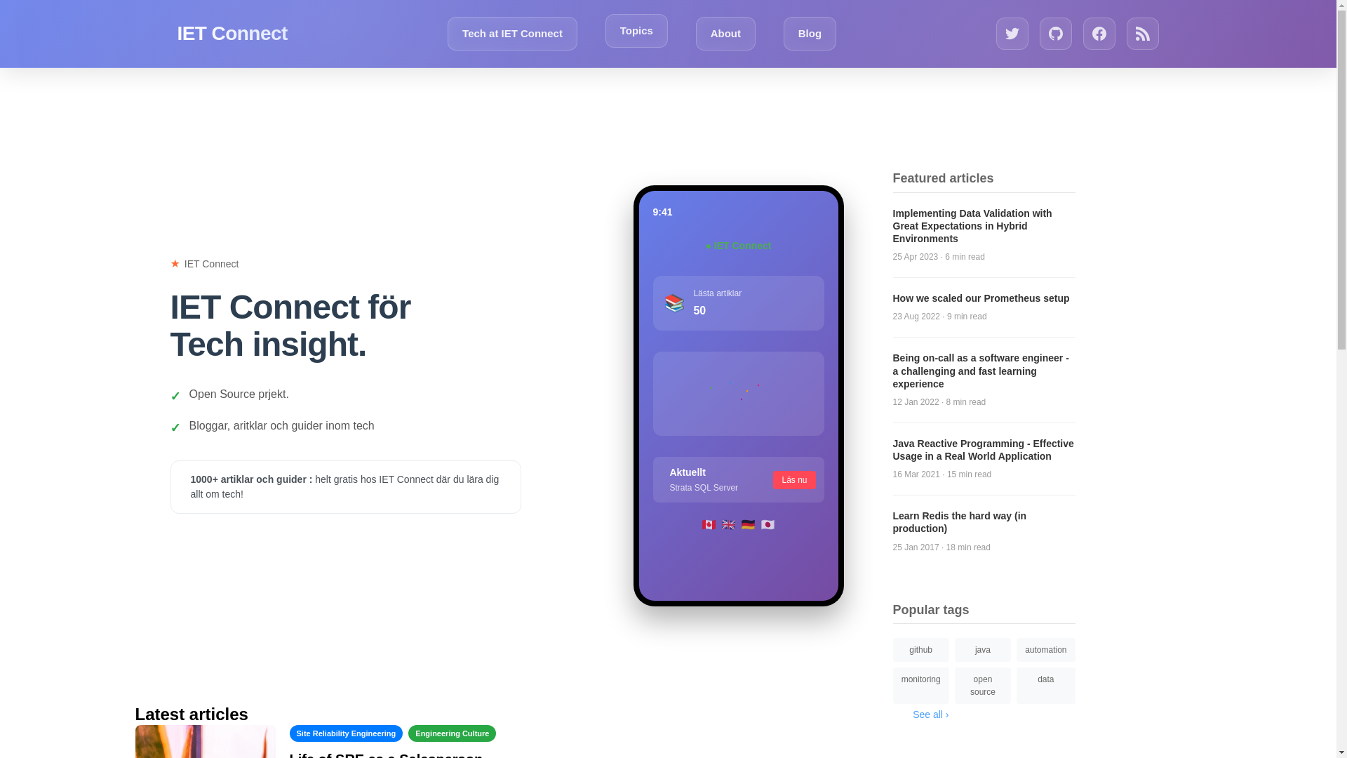 website screenshot of https://ietconnect.pages.dev/