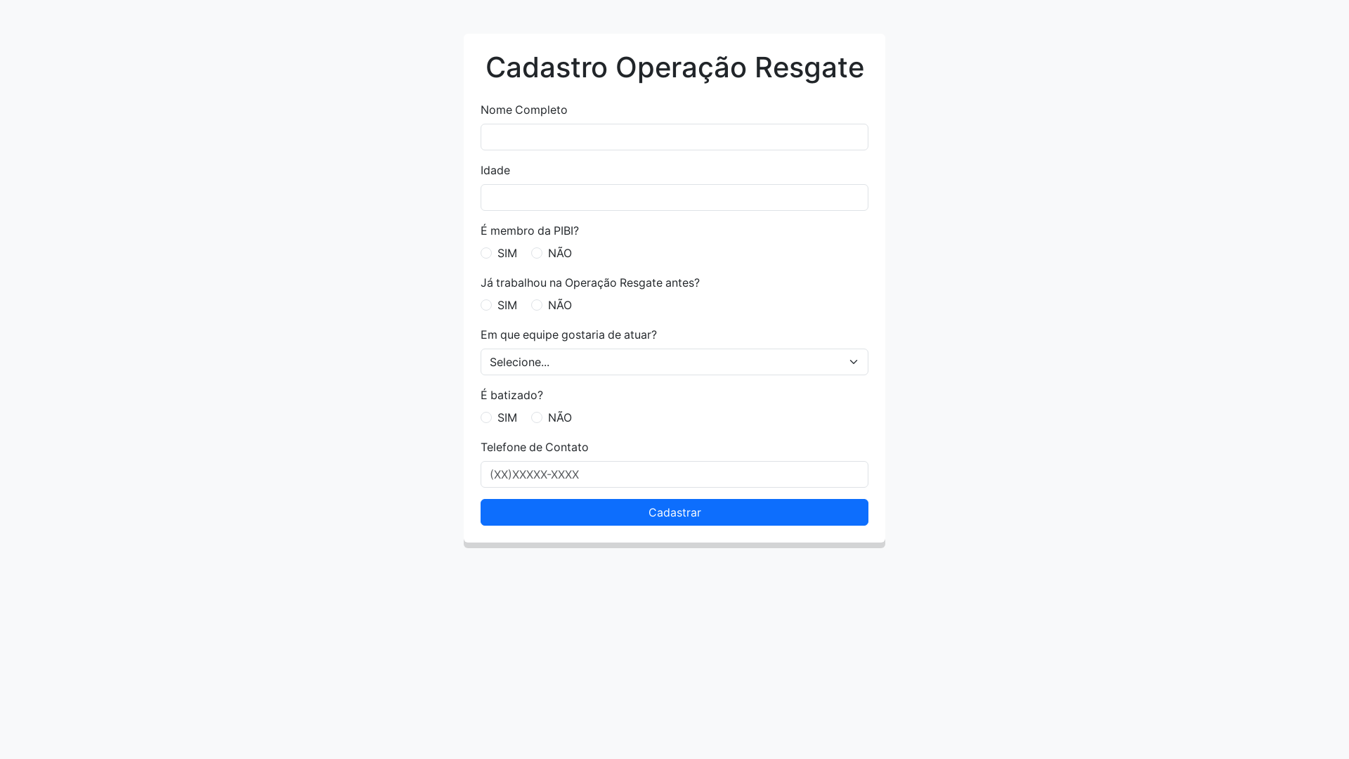 website screenshot of https://cadastropibi.com.br/