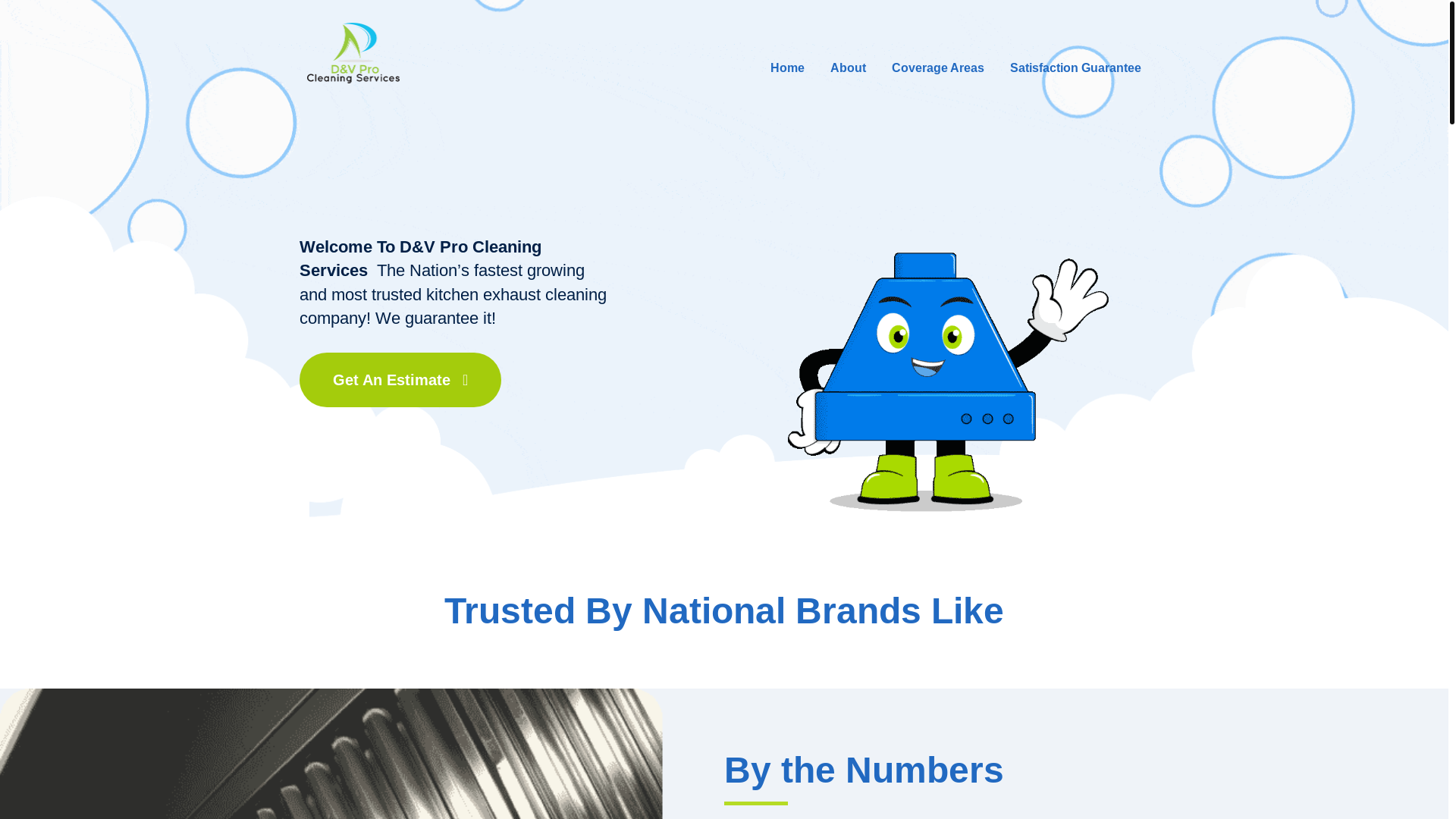website screenshot of https://dvcleansolution.com/