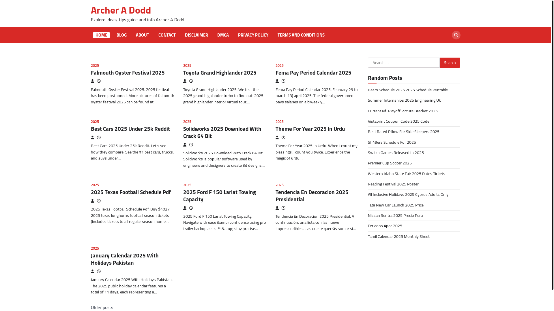 website screenshot of https://archeradodd.pages.dev/