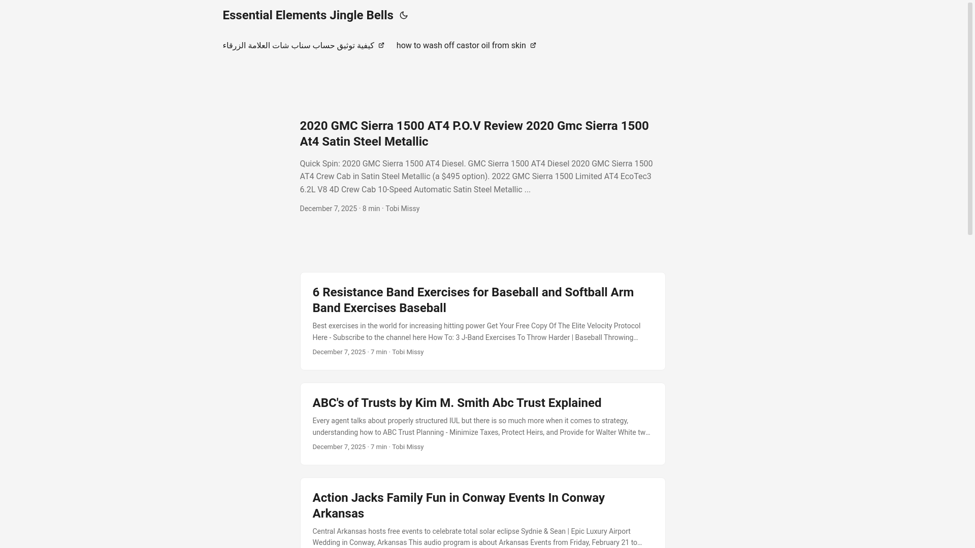 website screenshot of https://essentialelementsjinglebells.pages.dev/