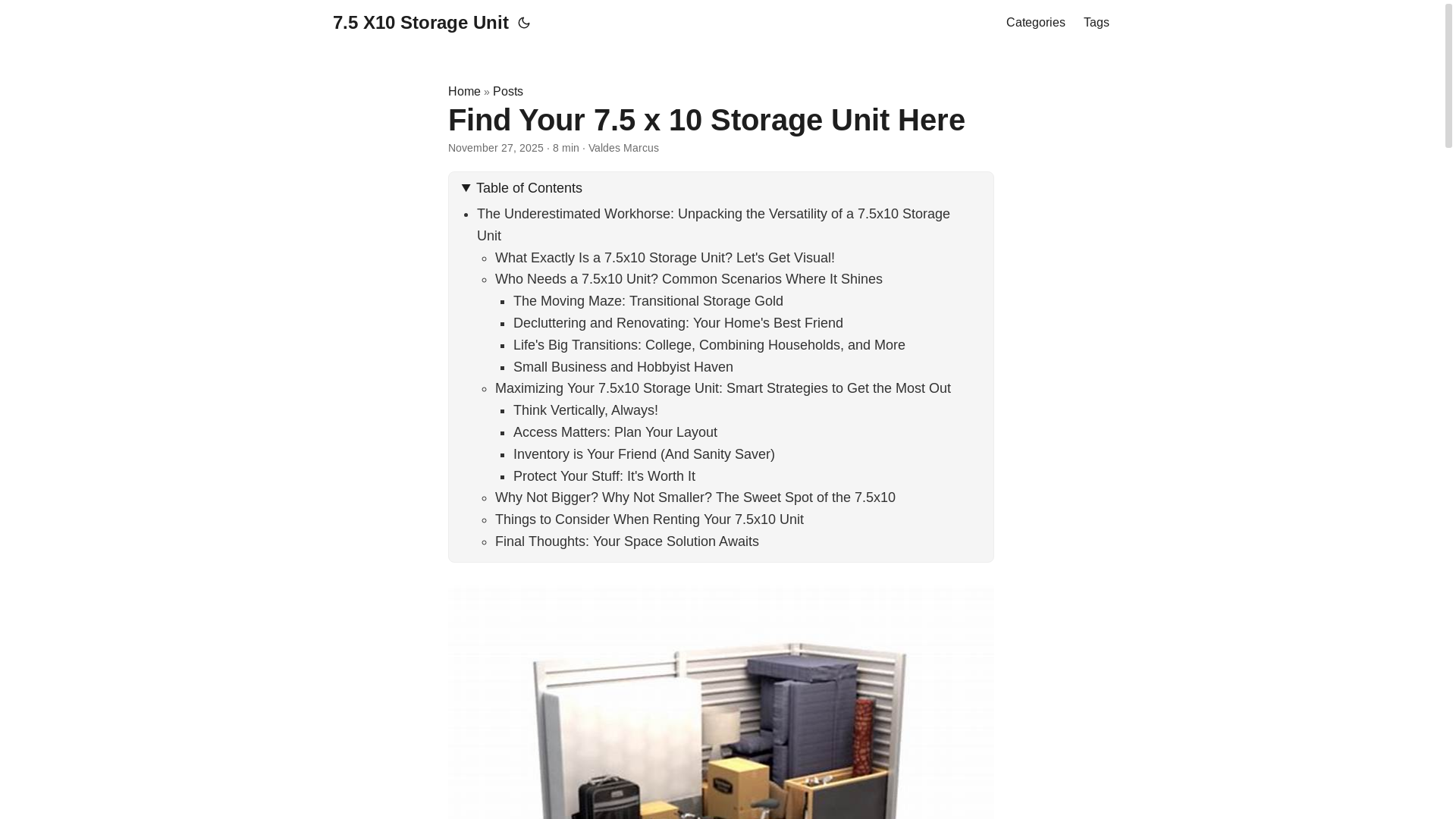 website screenshot of https://75x10storageunit.pages.dev/