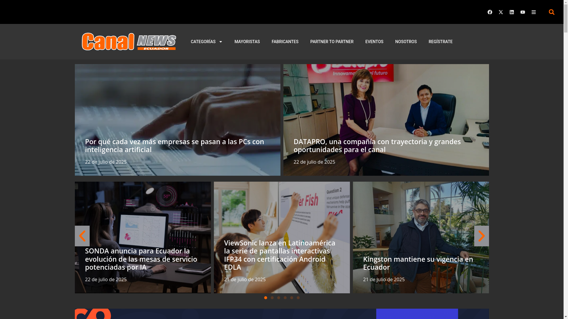 website screenshot of https://partner-it.ec/