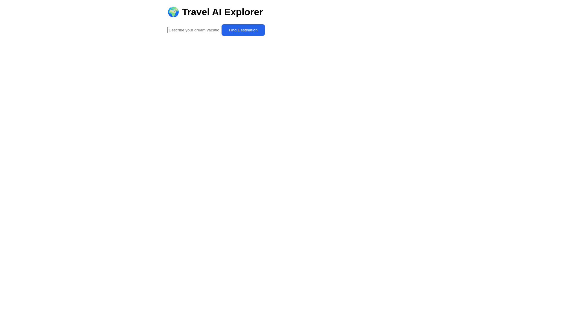 website screenshot of https://travel-ai-frontend.pages.dev/