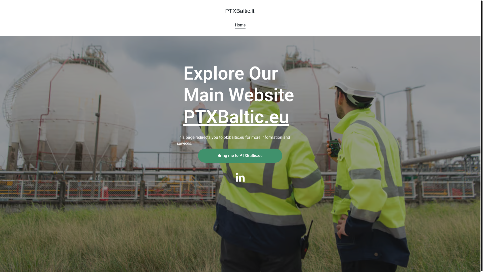 website screenshot of https://ptxbaltic.lt/