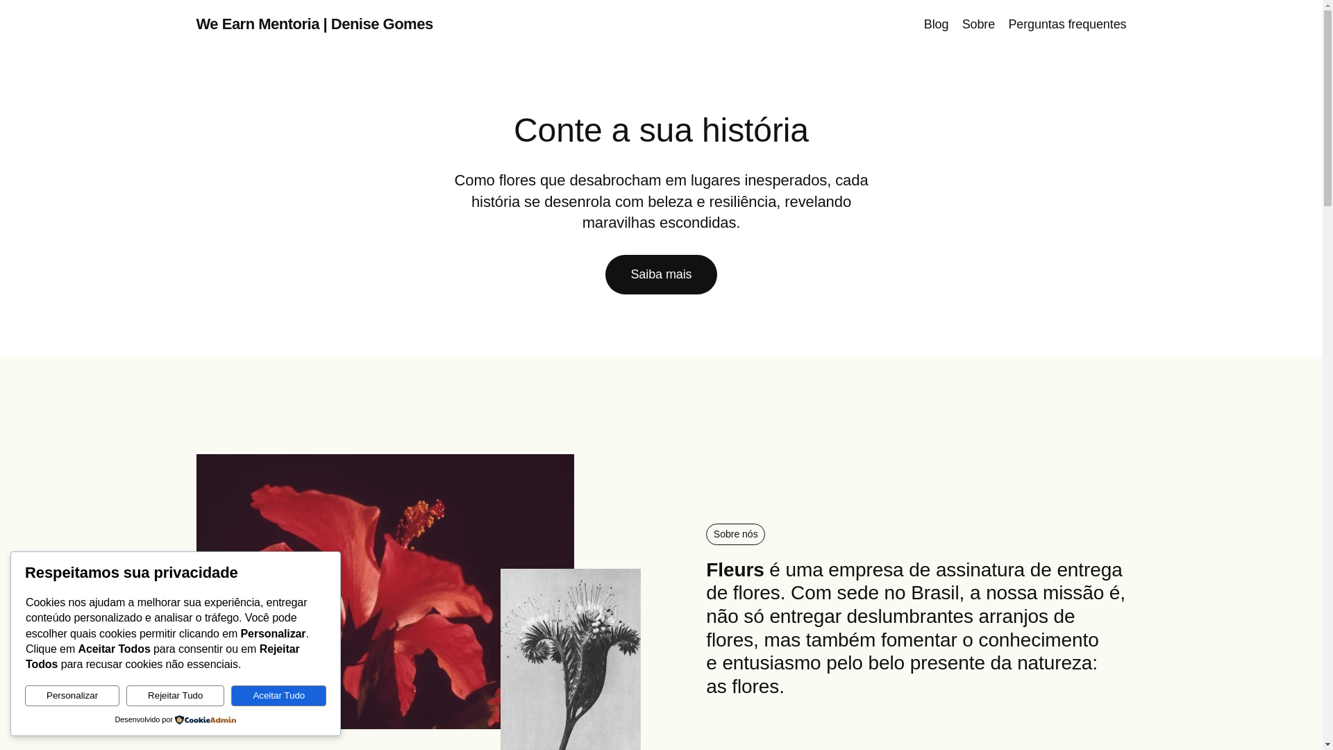 website screenshot of https://weearnmentoria.com.br/