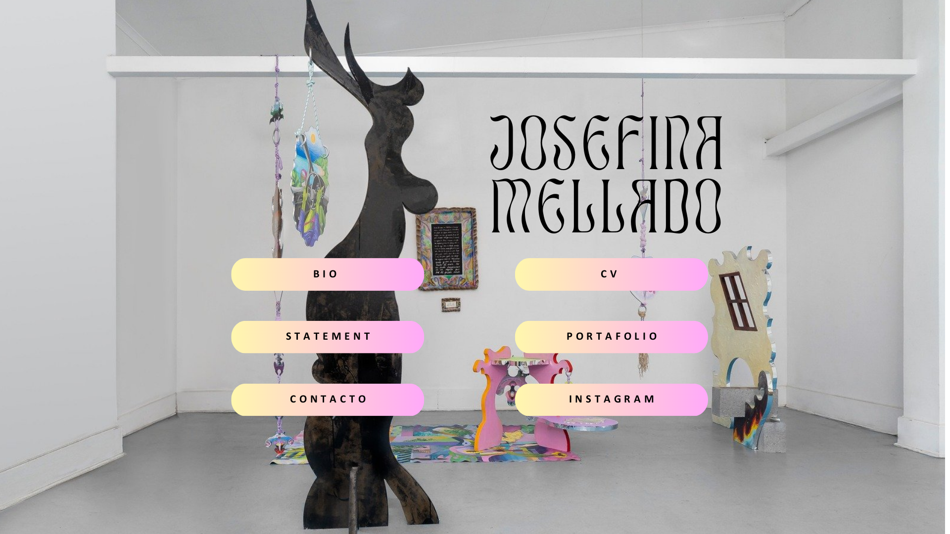 website screenshot of https://josefinamellado.com/
