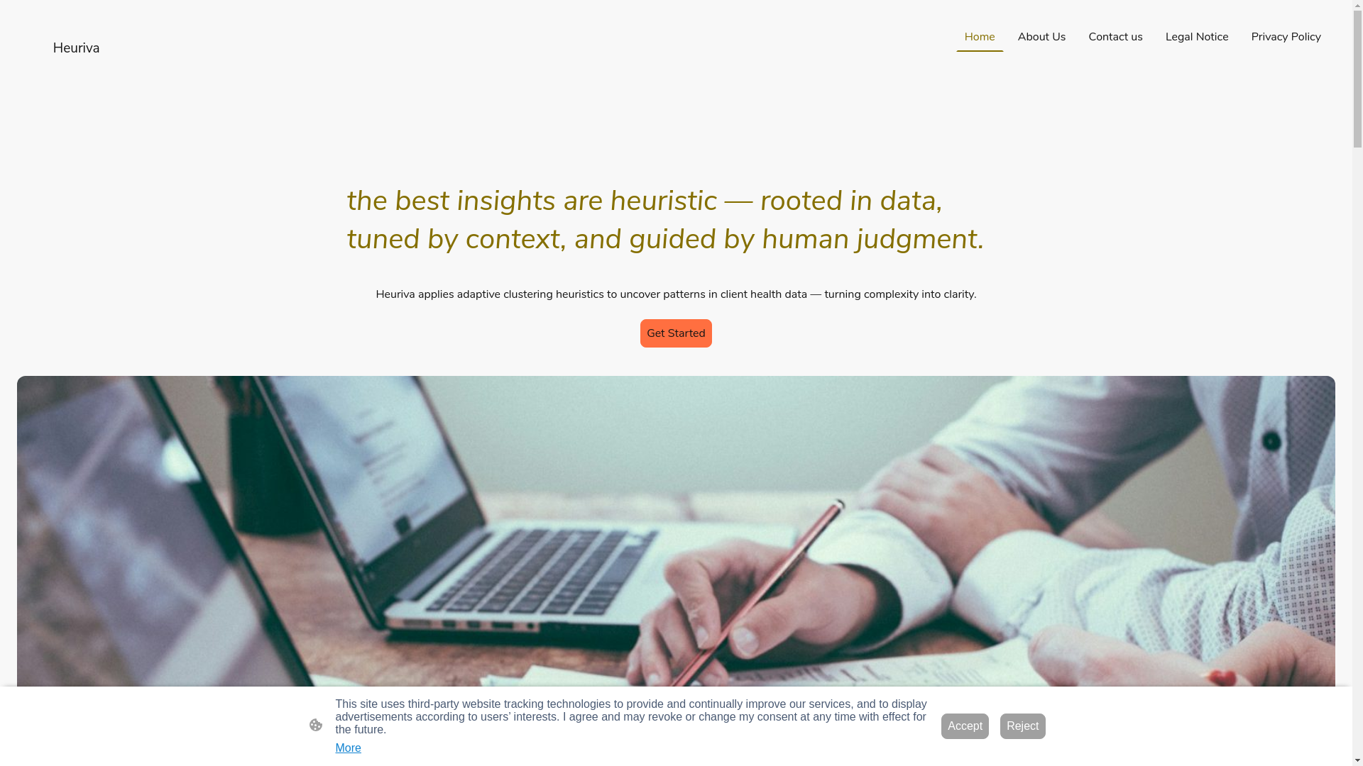 website screenshot of https://heuriva.com/
