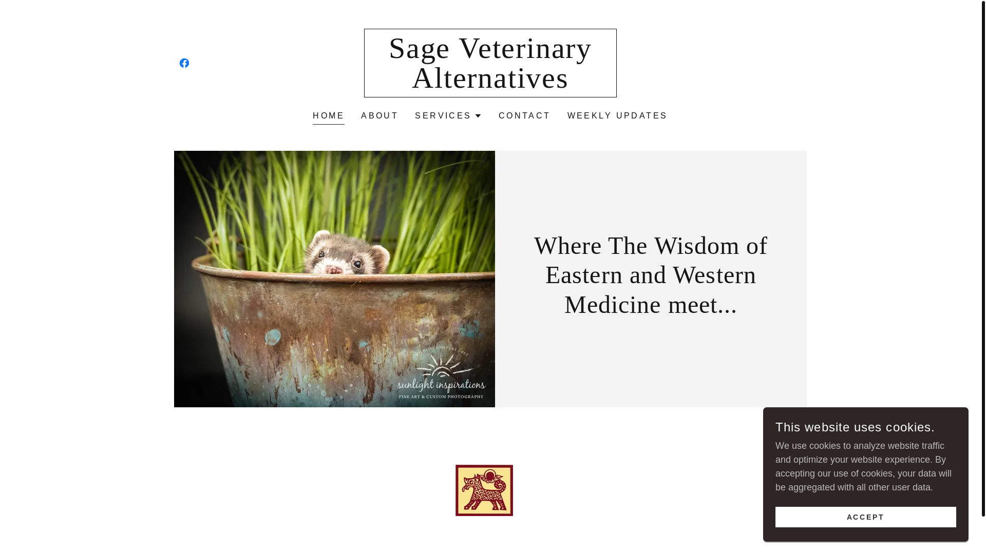 website screenshot of https://sagevet.net/