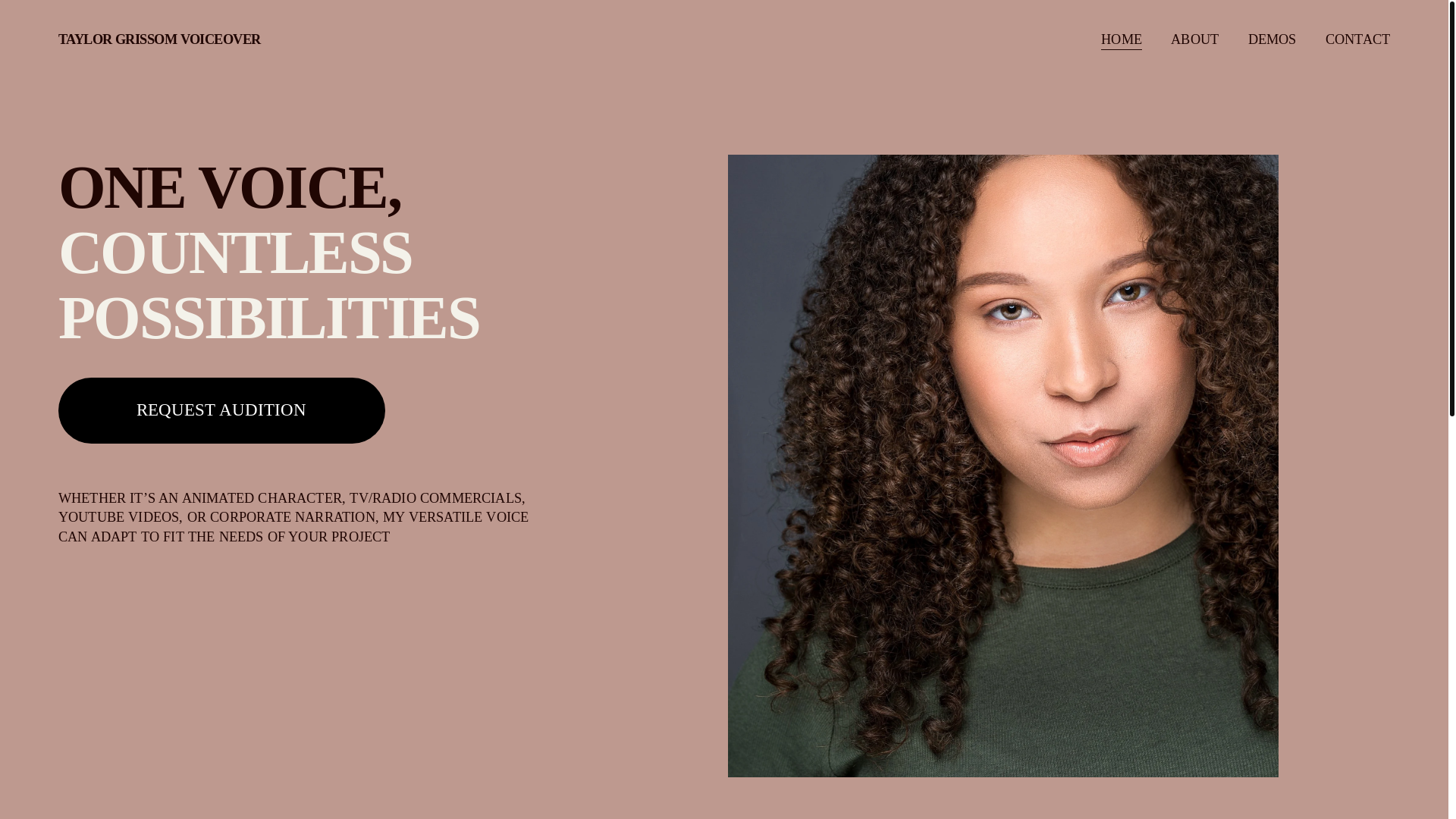 website screenshot of https://taylorgrissomvo.com/