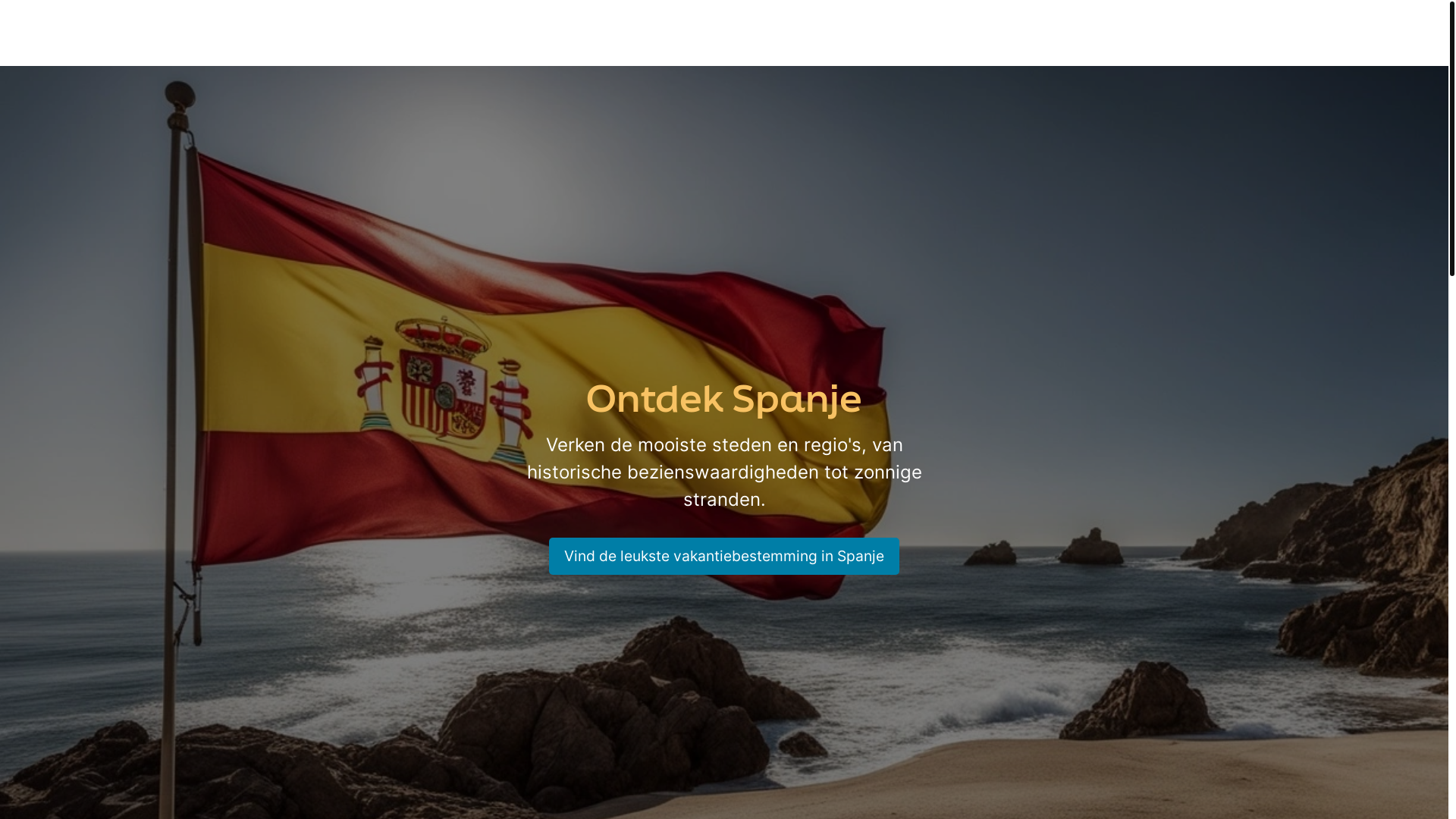 website screenshot of https://spanjevakantietips.pages.dev/