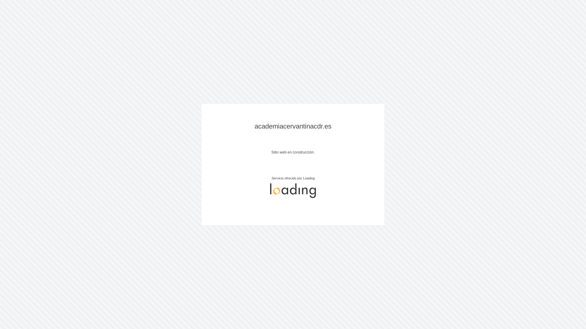 website screenshot of https://academiacervantinacdr.es/