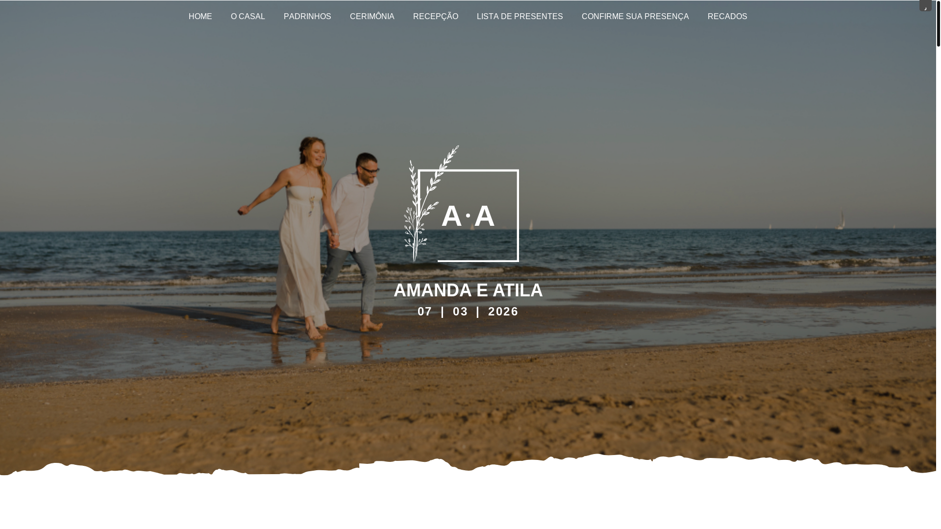website screenshot of https://amandaeatila.com.br/