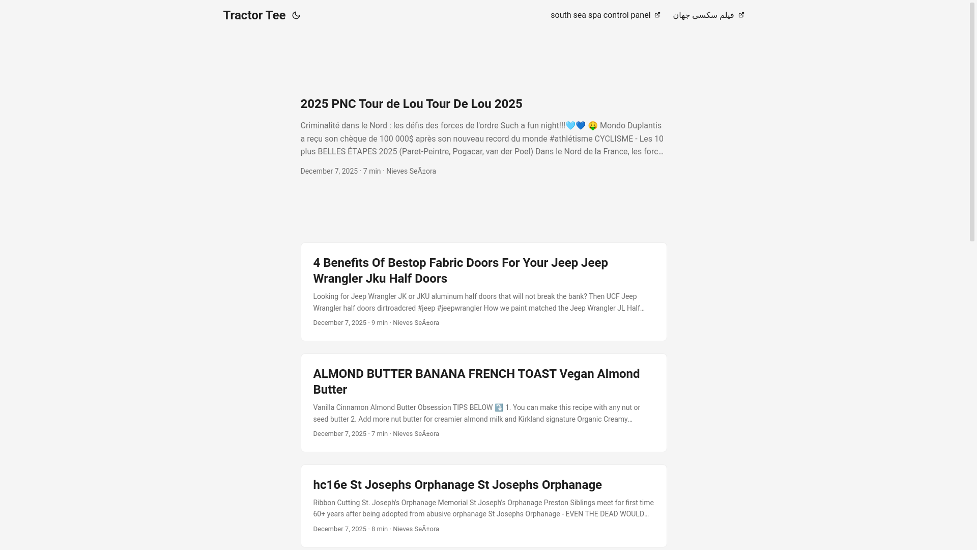 website screenshot of https://tractortee.pages.dev/