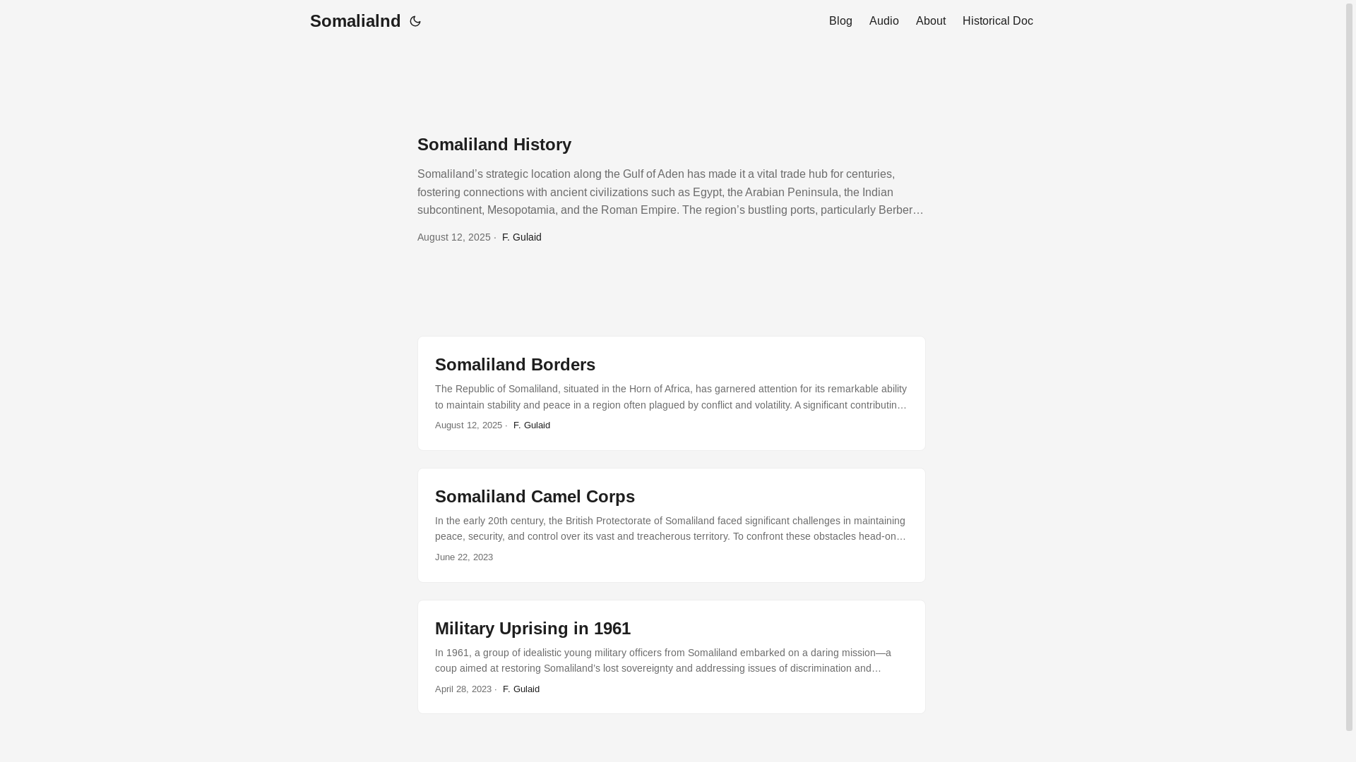 website screenshot of https://somaliland-media.pages.dev/