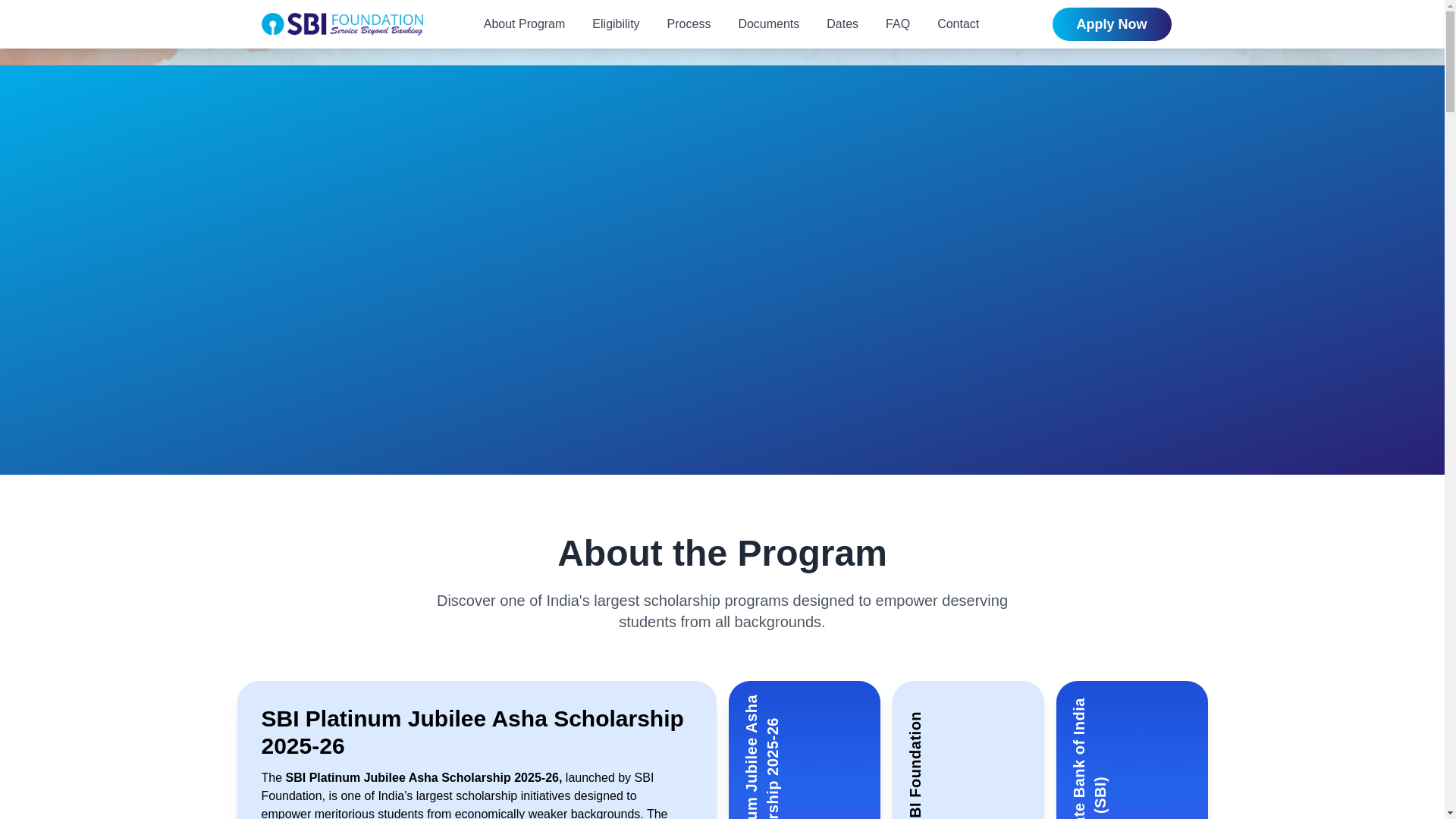 website screenshot of https://www.sbiashascholarship.co.in/