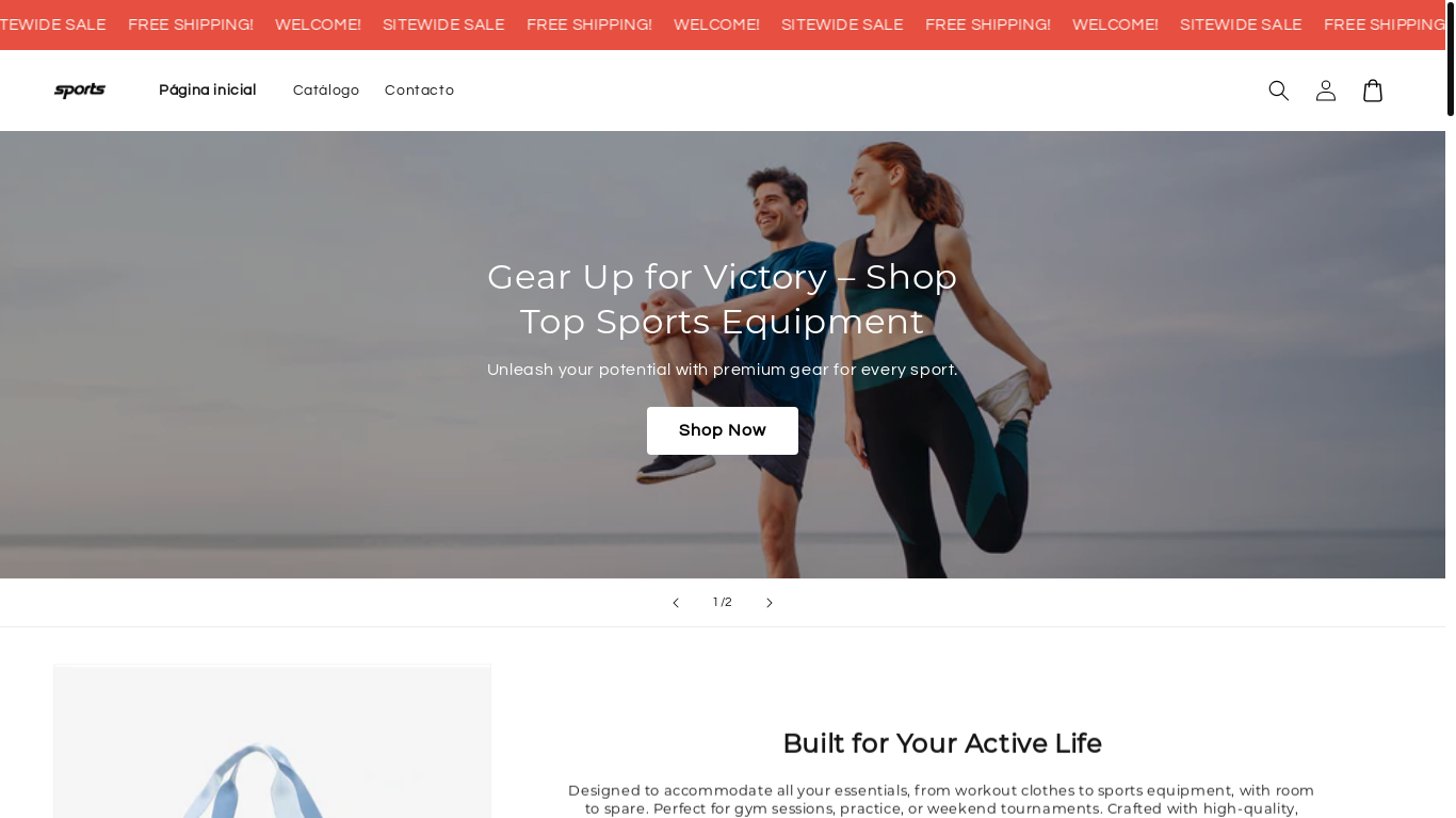 website screenshot of https://newerafitness.store/