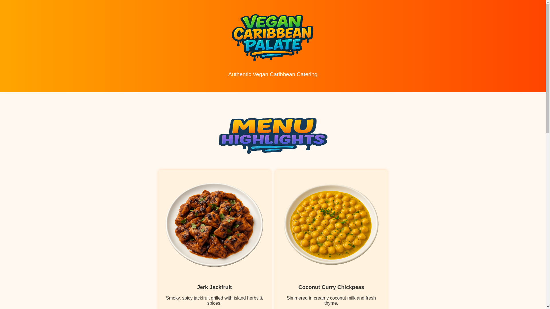 website screenshot of https://vegancaribbeanpalate.com/