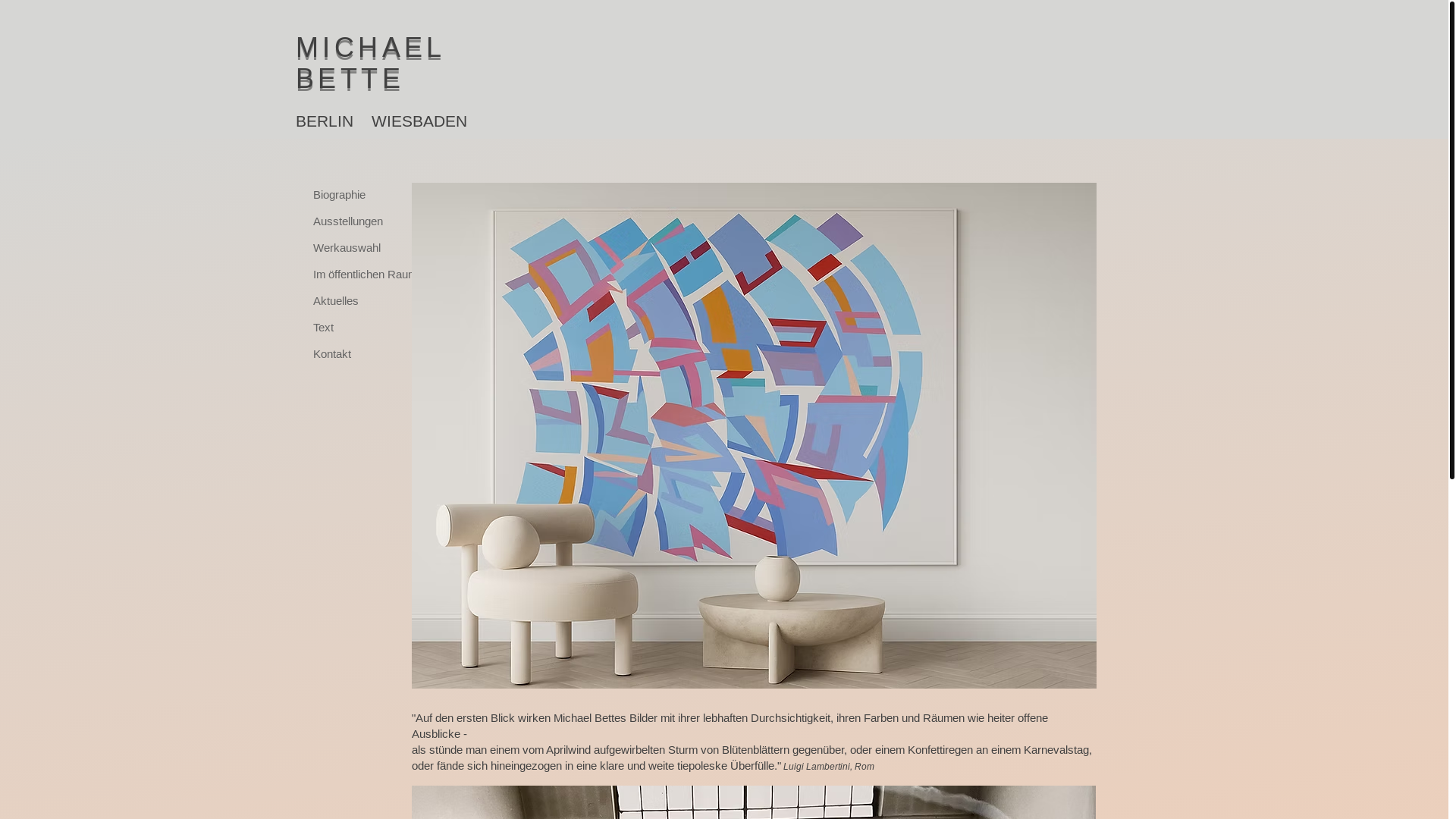 website screenshot of https://bette-gallery.com/