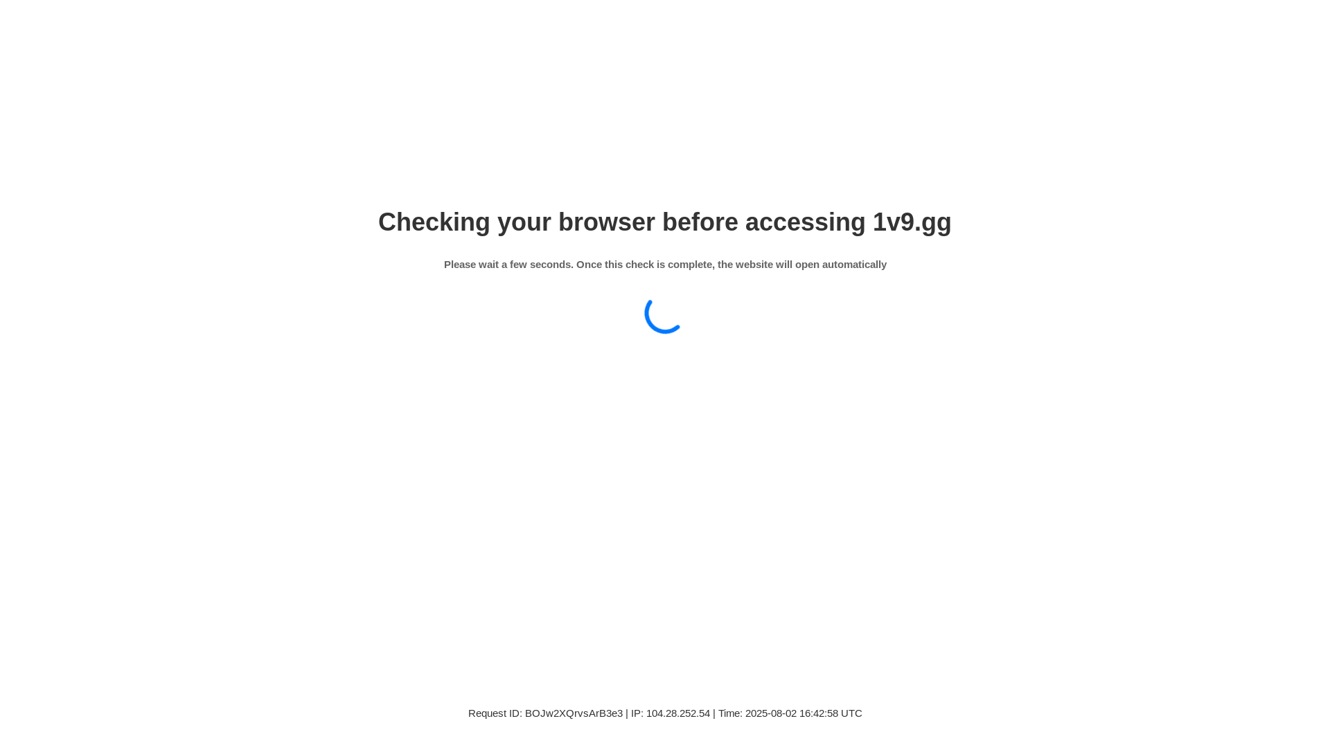 website screenshot of https://1v9.gg