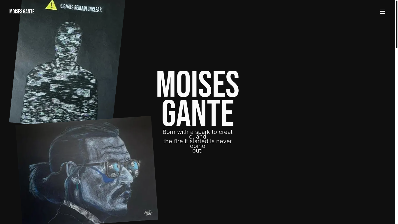 website screenshot of https://moisesgante.com/