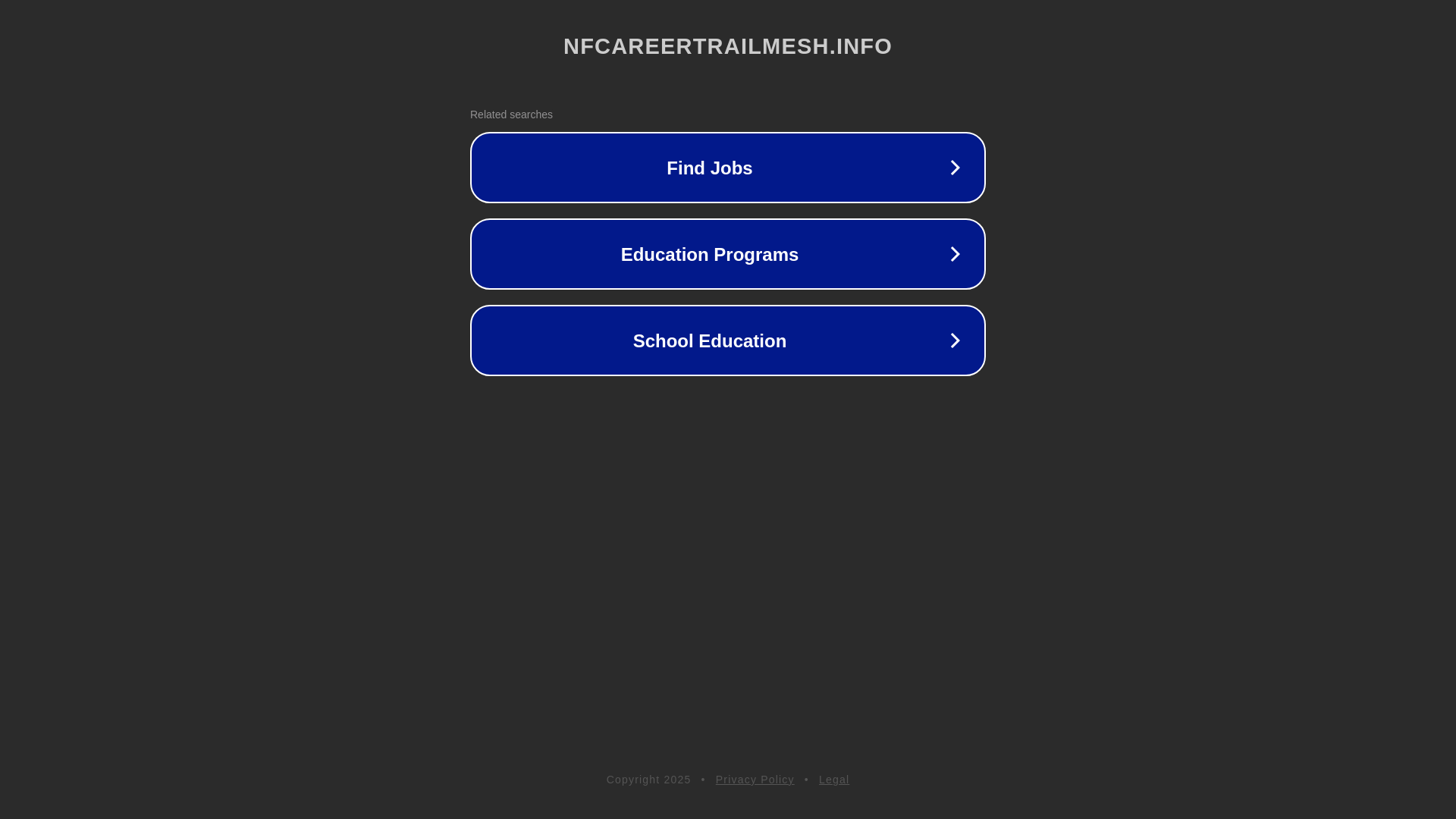 website screenshot of https://nfcareertrailmesh.info/