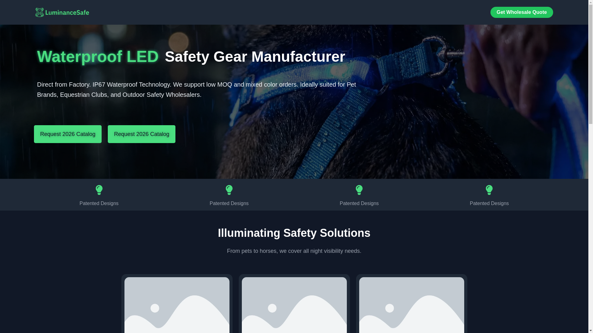 website screenshot of https://luminancesafe.com/