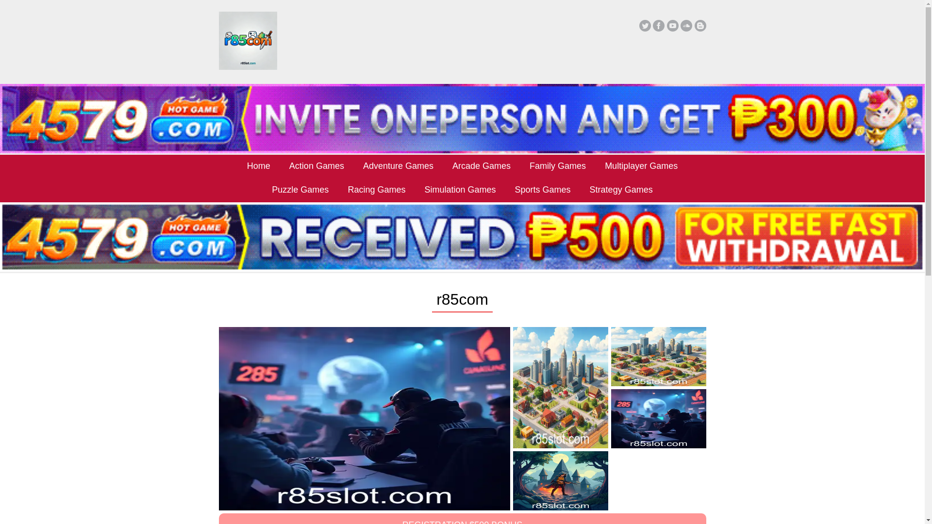 website screenshot of https://r85slot.com/