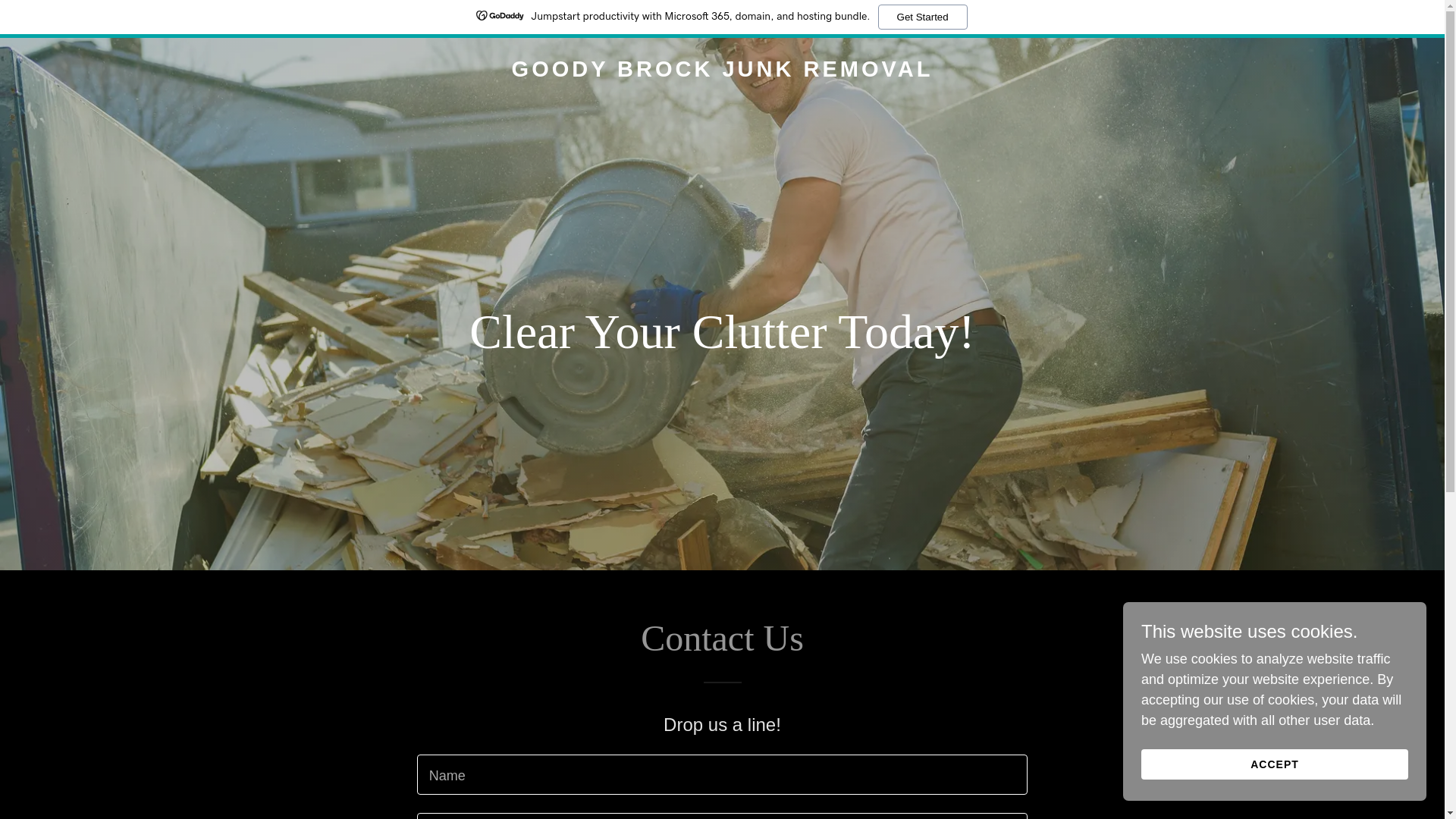 website screenshot of https://goodybrockjunkremoval.com/