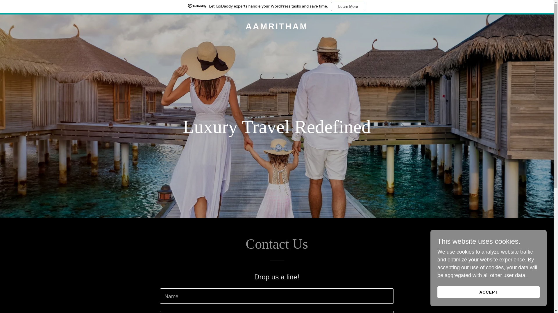 website screenshot of https://aamritham.com/