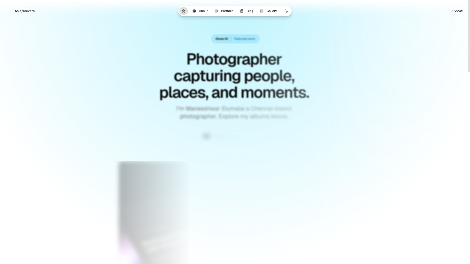 website screenshot of https://maneeshjpeg.studio/