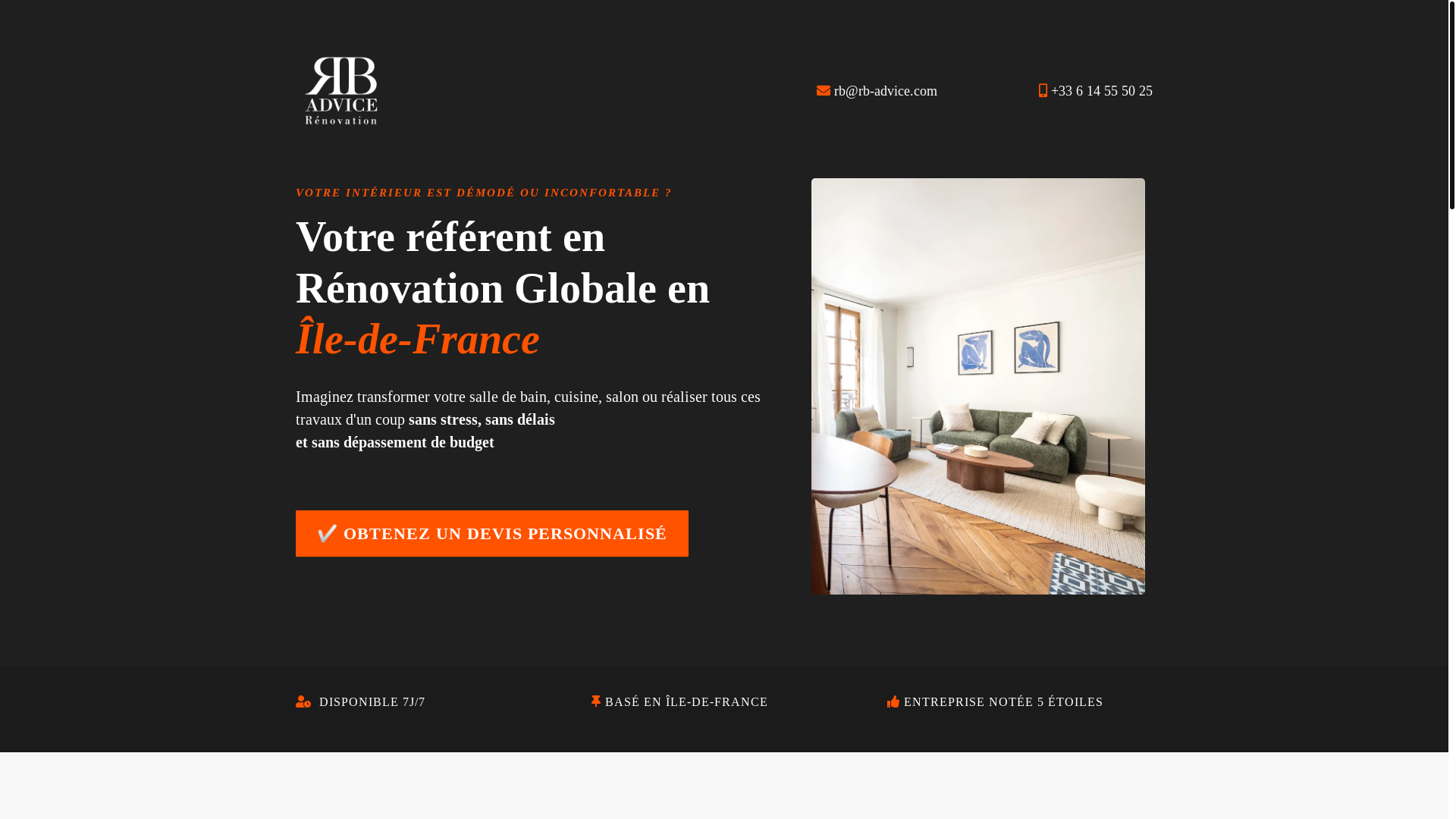 website screenshot of https://rbadvice-renovation.com/