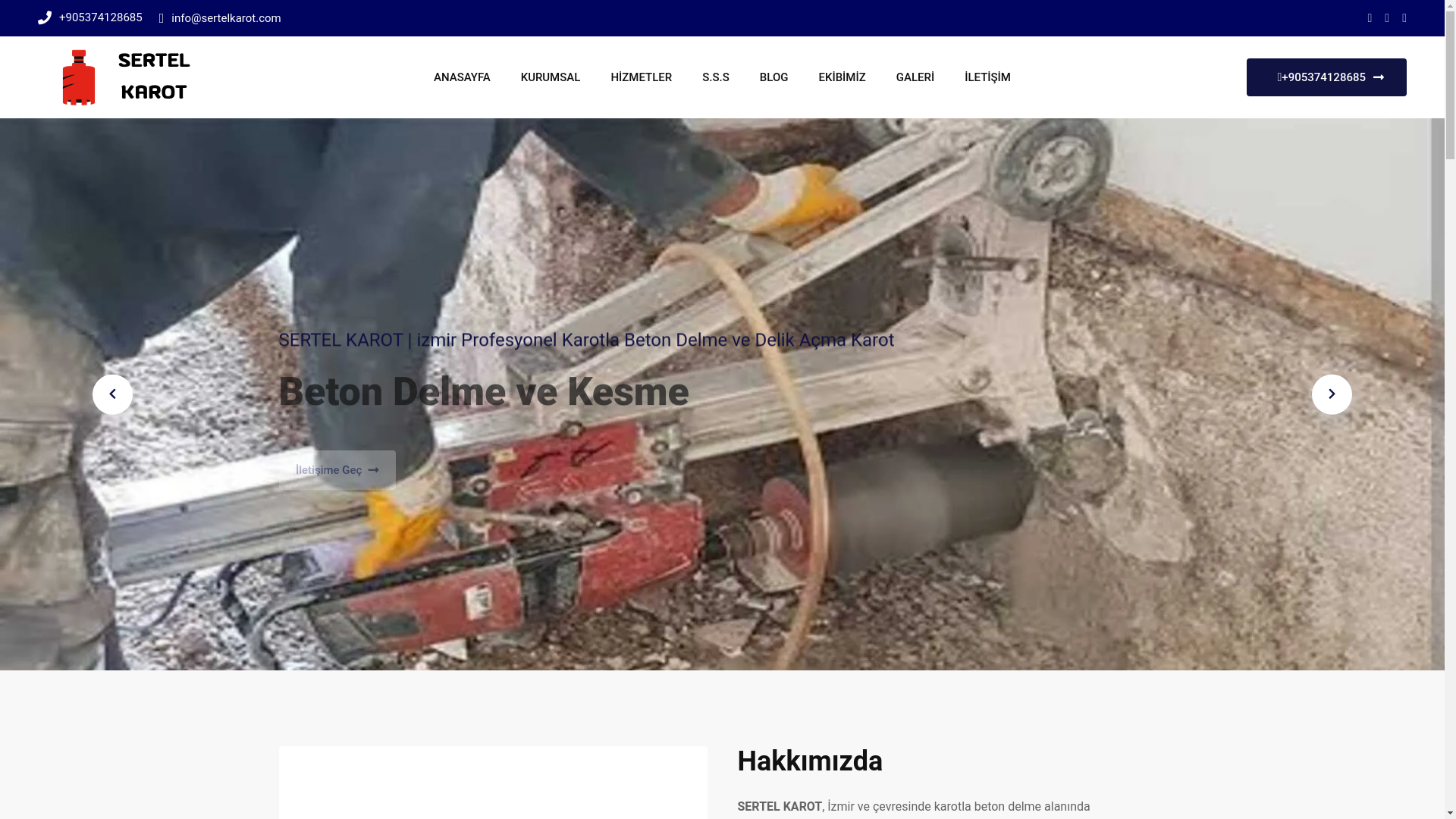 website screenshot of https://sertelkarot.com