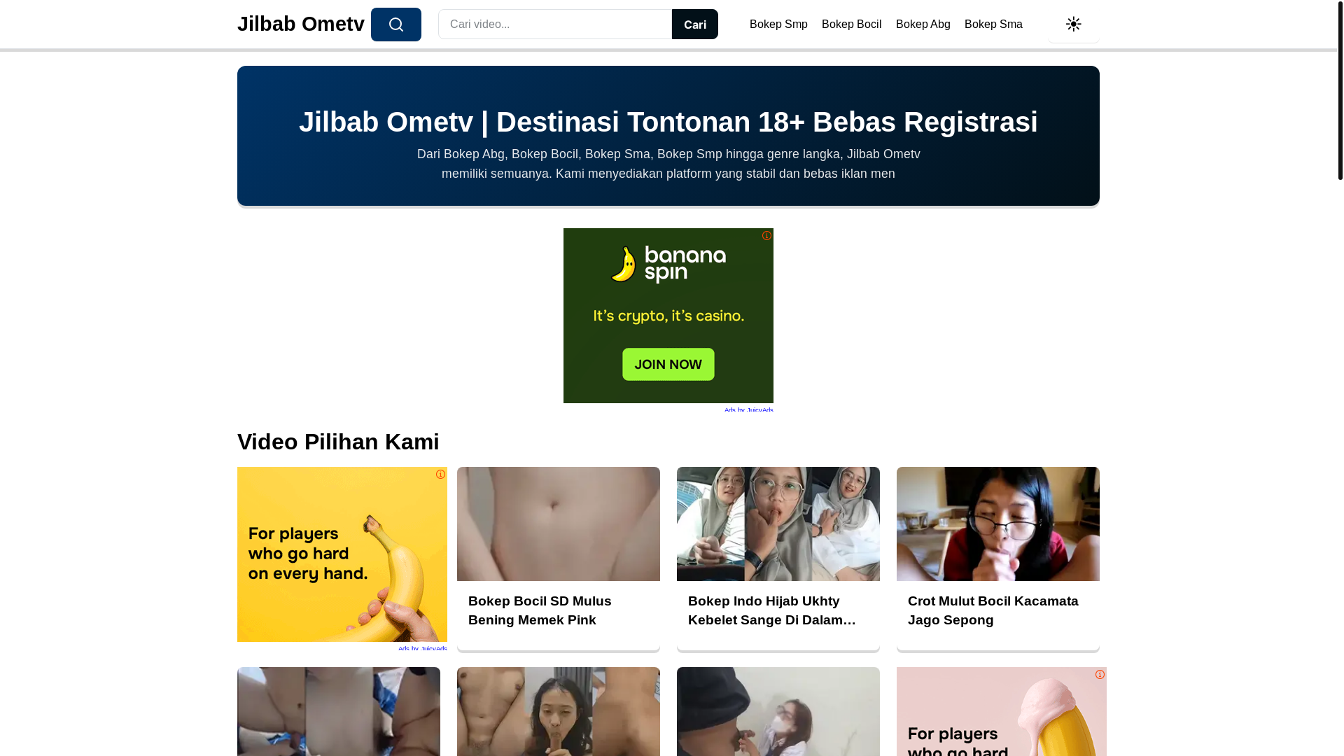 website screenshot of https://jilbabometv.pages.dev/