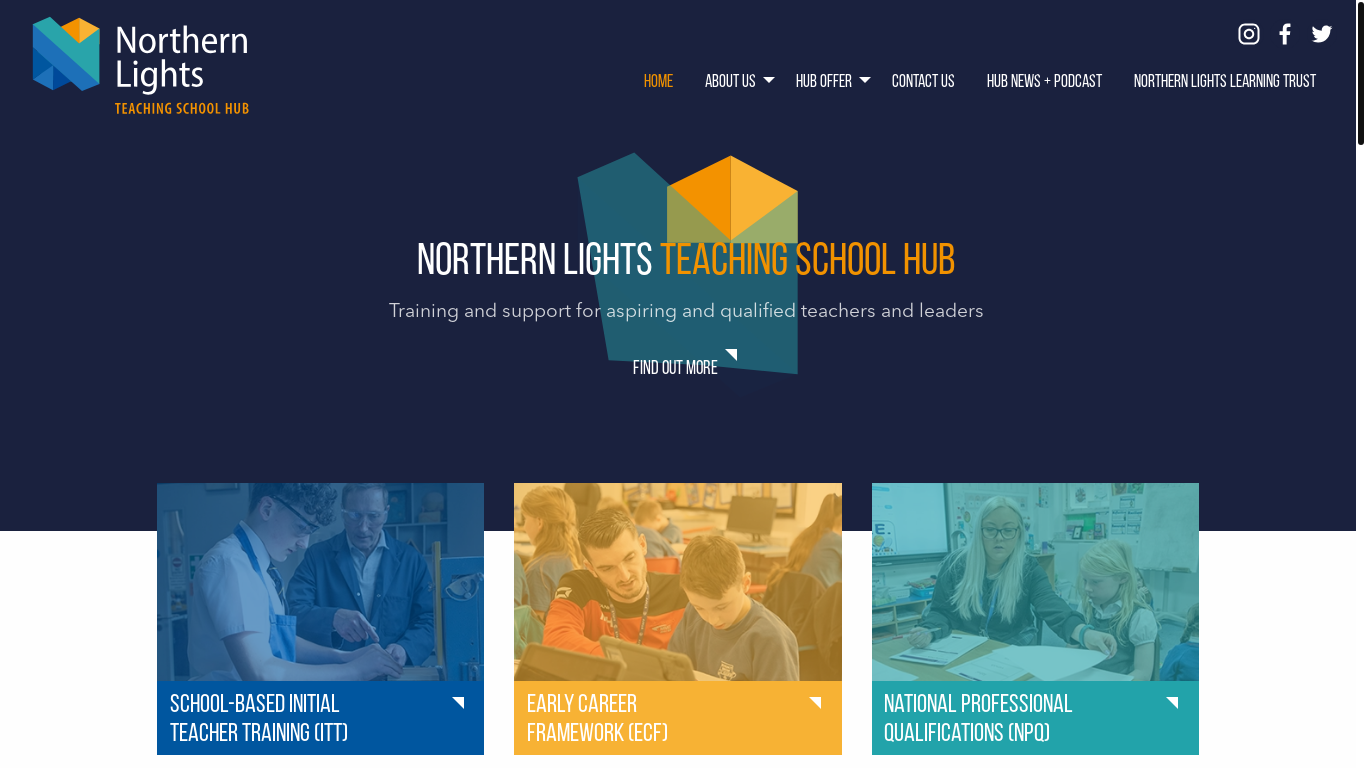 website screenshot of https://northernlightstsh.co.uk/