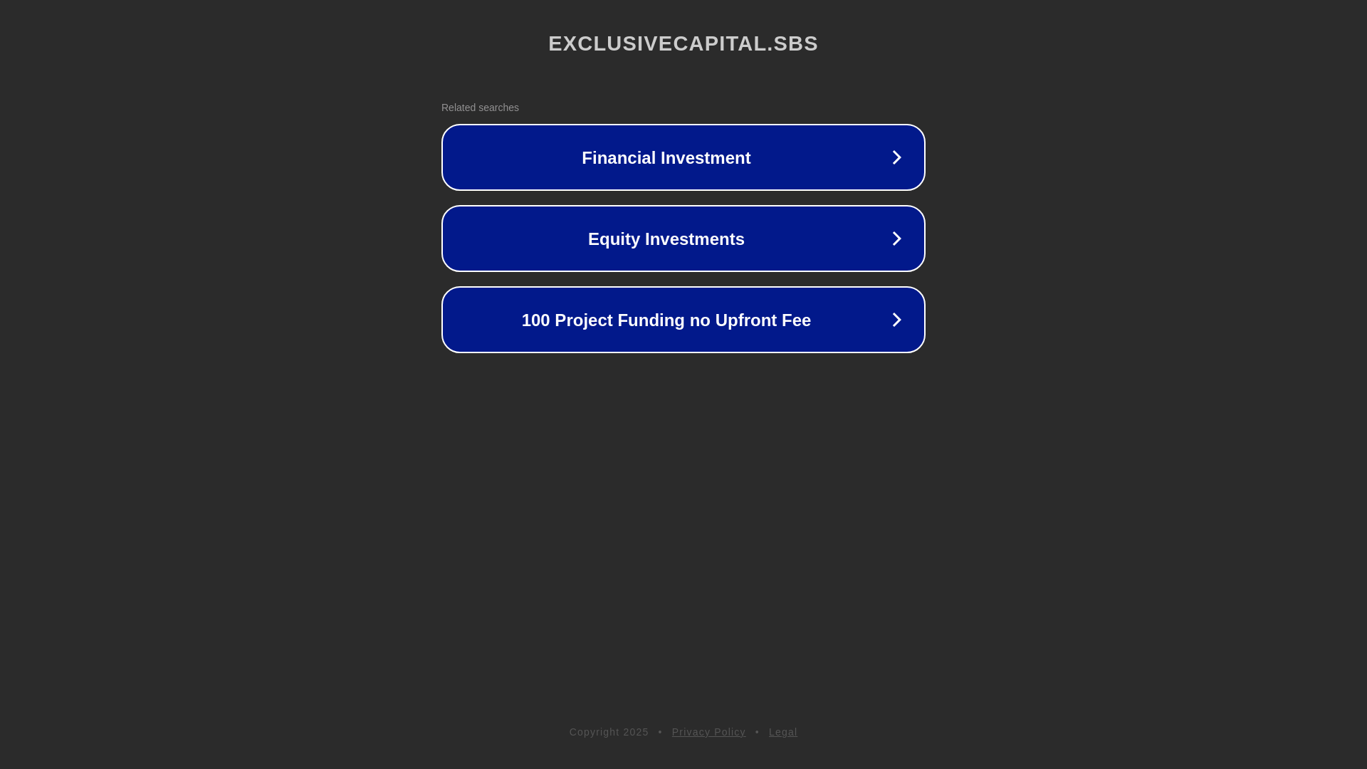 website screenshot of https://exclusivecapital.sbs/