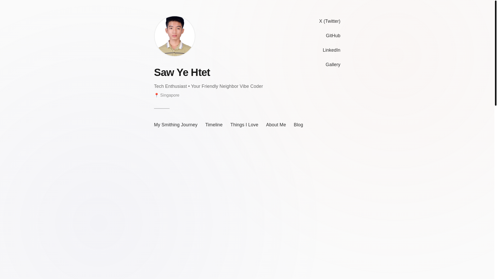 website screenshot of https://sawyehtet.com/