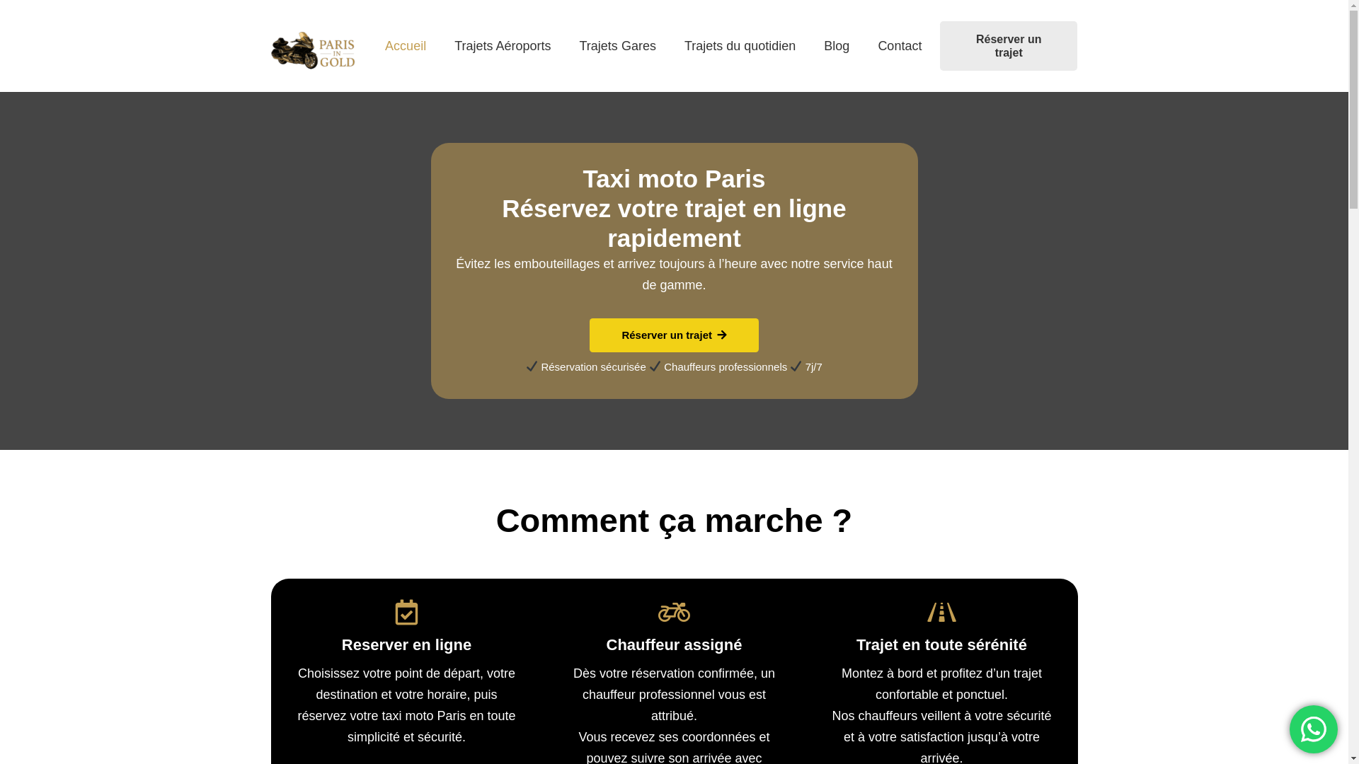 website screenshot of https://parisingold.fr/