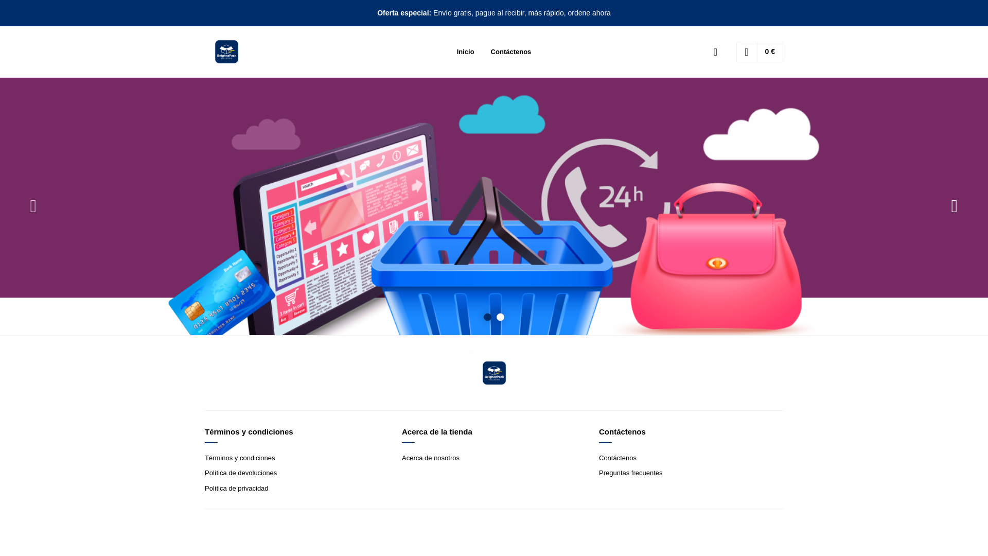 website screenshot of https://belghazpacksolutions.store/