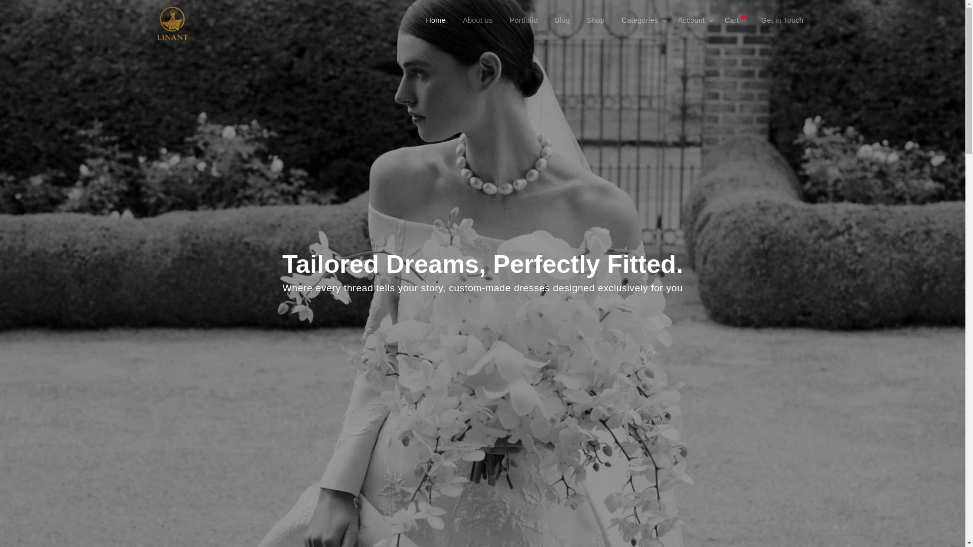 website screenshot of https://linantdesigns.com/