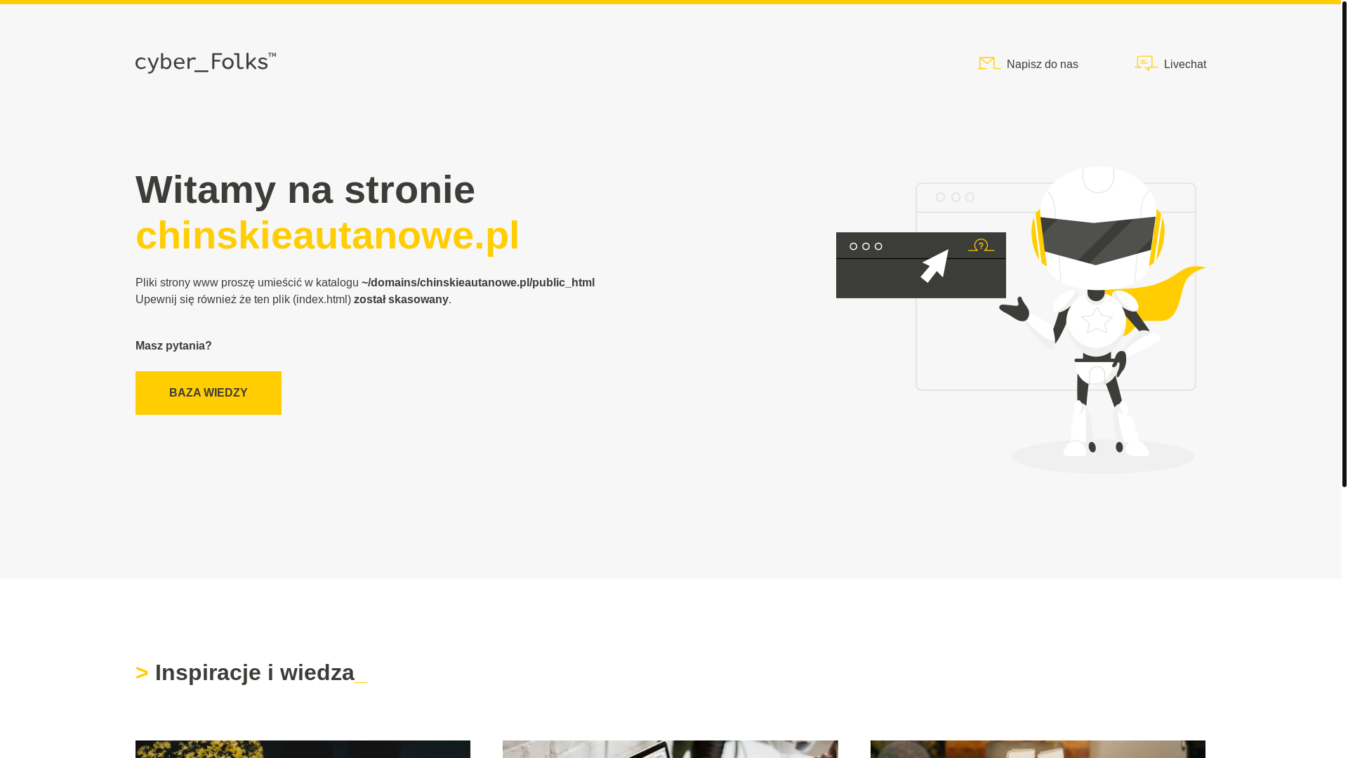 website screenshot of https://chinskieautanowe.pl/