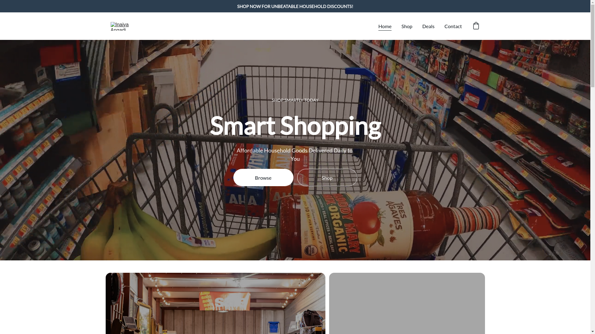 website screenshot of https://inaiyaangadi.in/