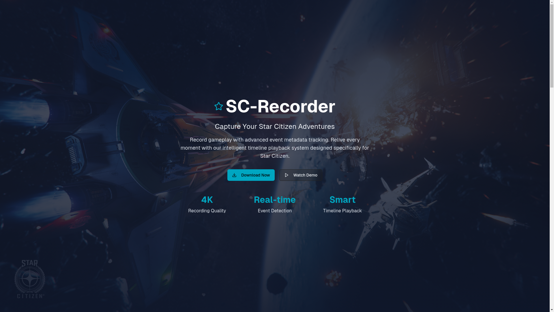 website screenshot of https://starcapture.video/