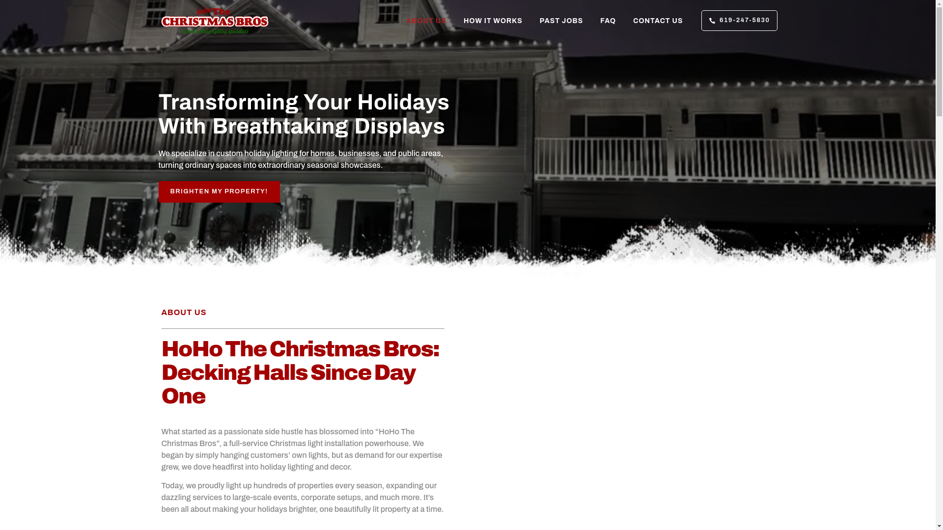 website screenshot of https://hohothechristmasbros.com/