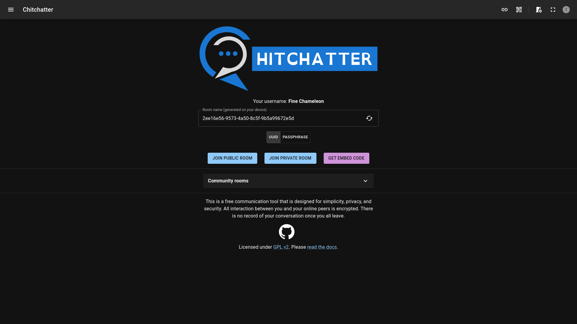 website screenshot of https://chitchatter0.pages.dev/