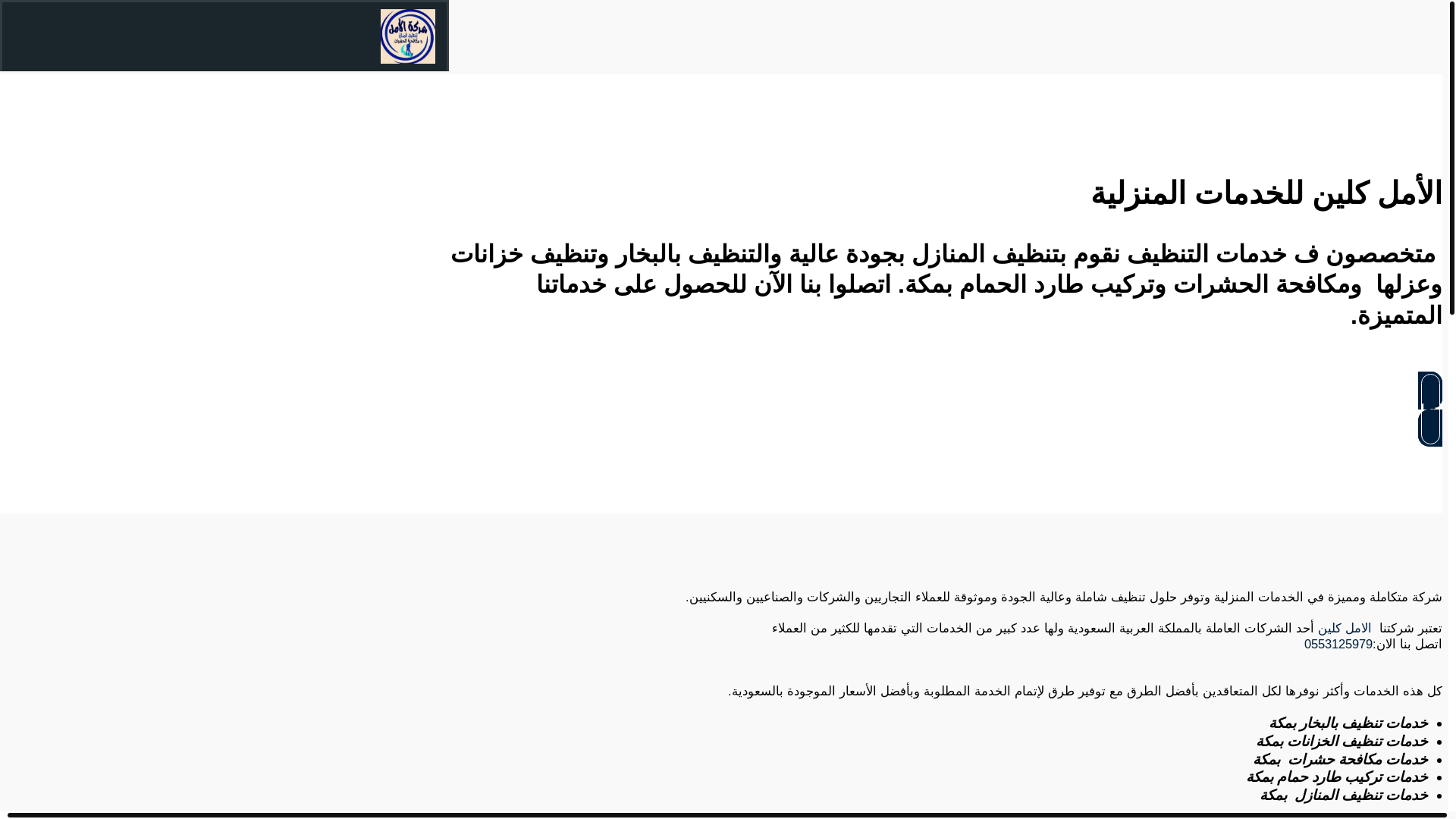 website screenshot of https://al-amalclean.com/