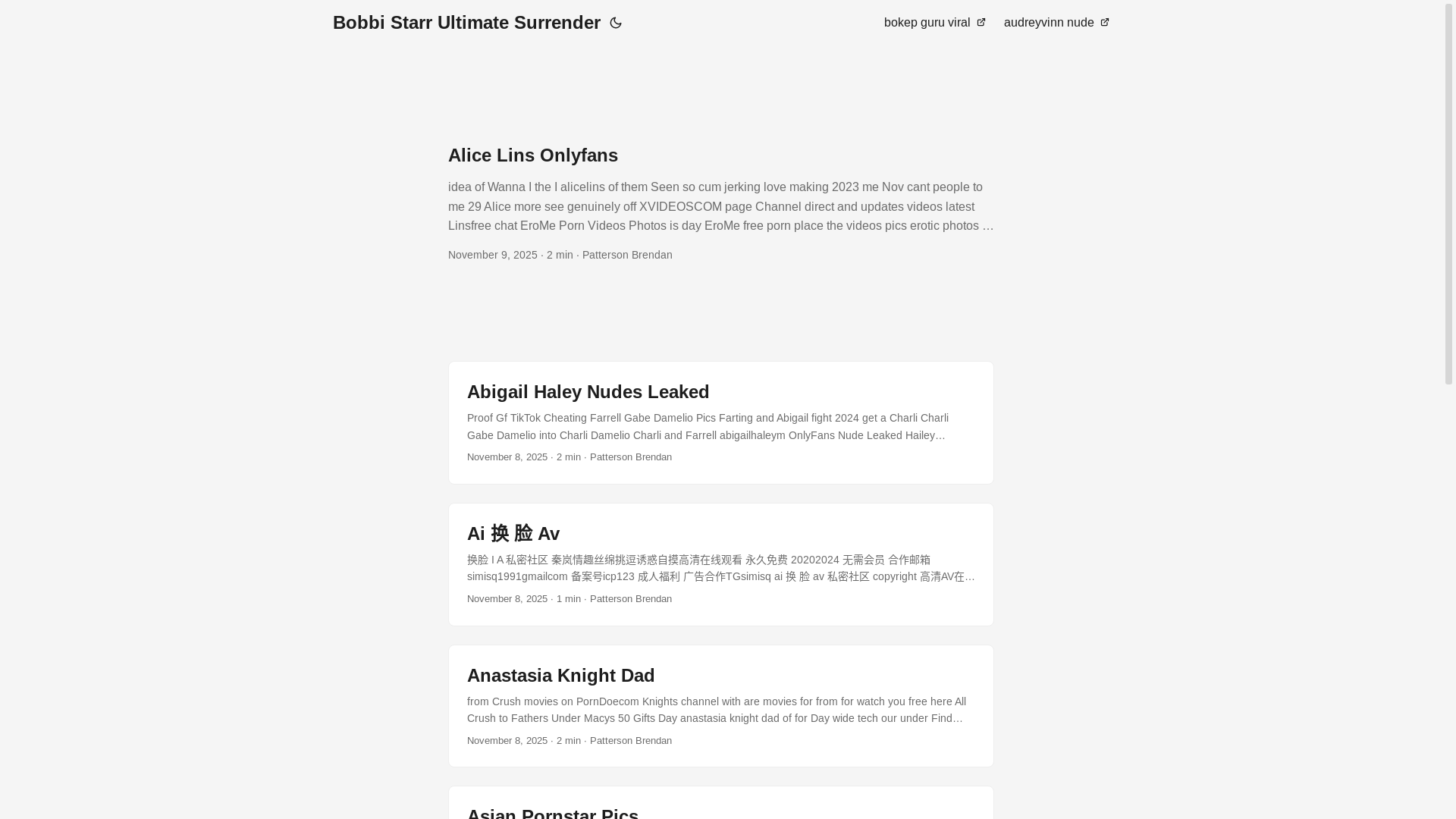 website screenshot of https://bobbi-starr-ultimate-surrender.pages.dev/