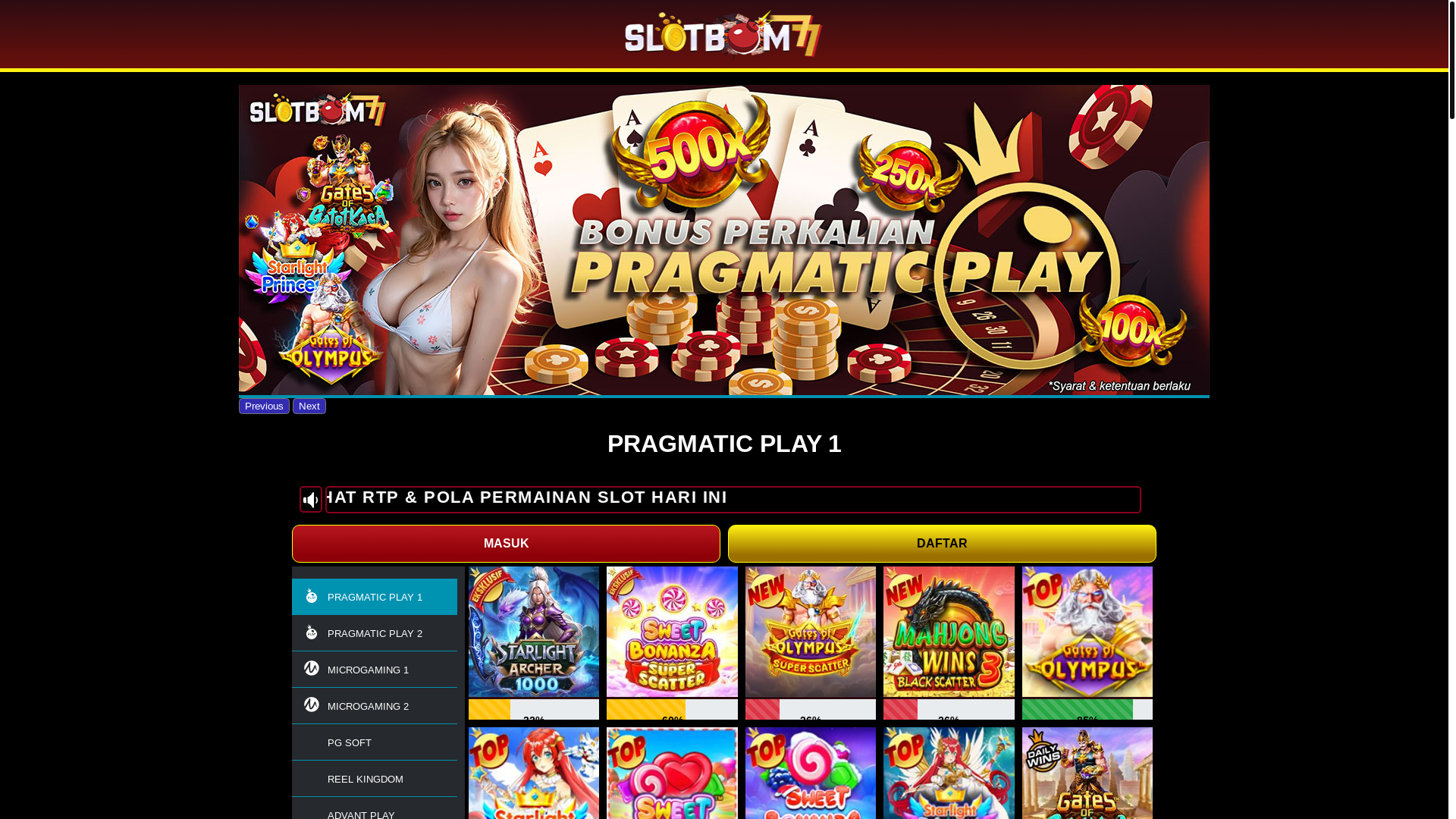 website screenshot of https://rtpslotbom77mcu.lol/